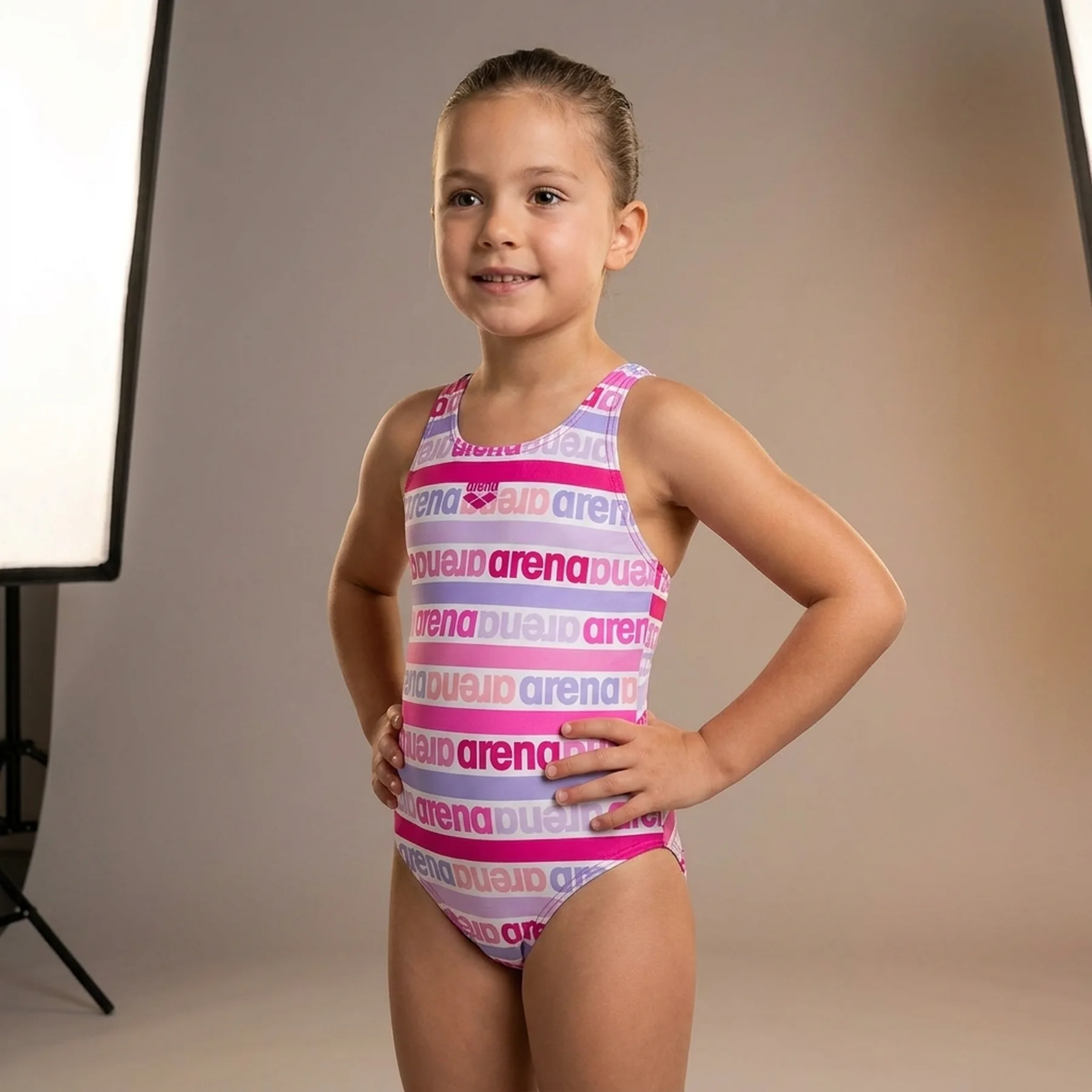 Купальник дитячий FRIENDS SWIMSUIT SWIM PRO AO 006302-901 Arena 2/3. Розовий