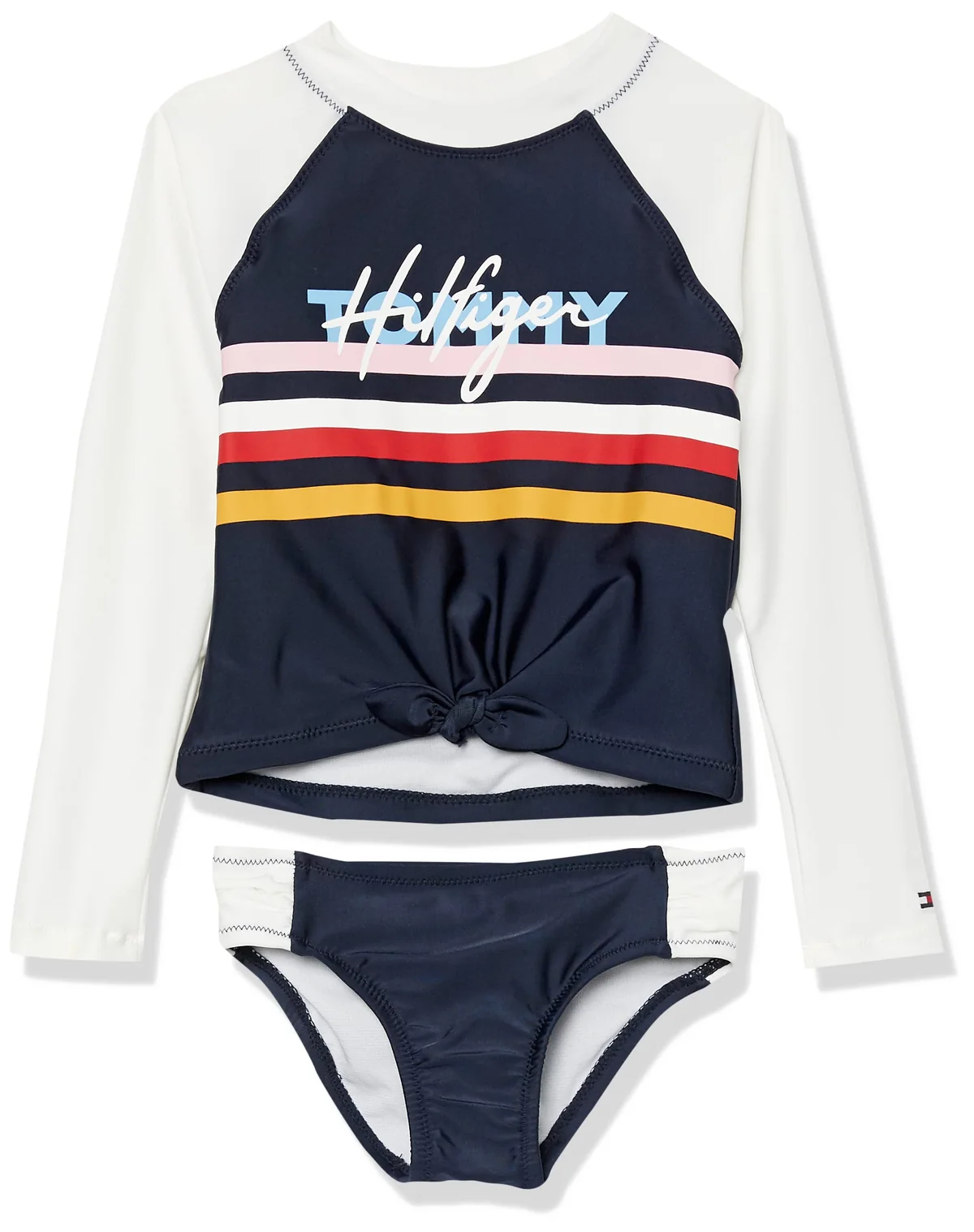 Купальник для дівчаток із захистом від сонця UPF 50+ від Tommy Hilfiger купальний лонгслів та плавки 115983891