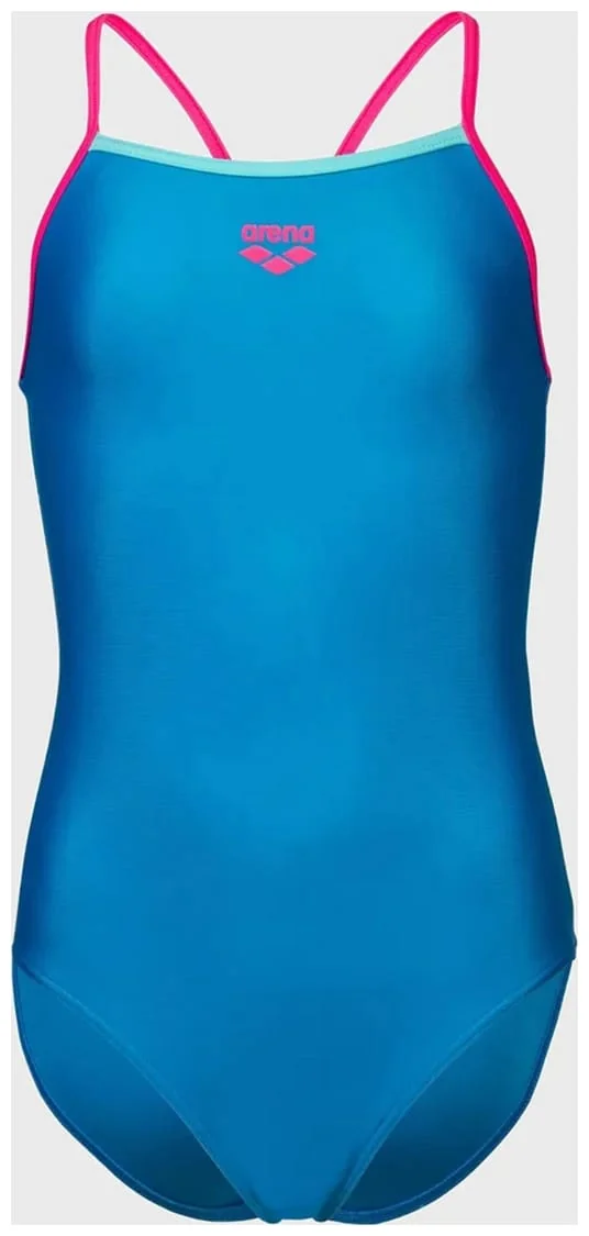 Купальник закритий для дівчат Arena SWIMSUIT LIGHT DROP SOLID синій Діт 116 см