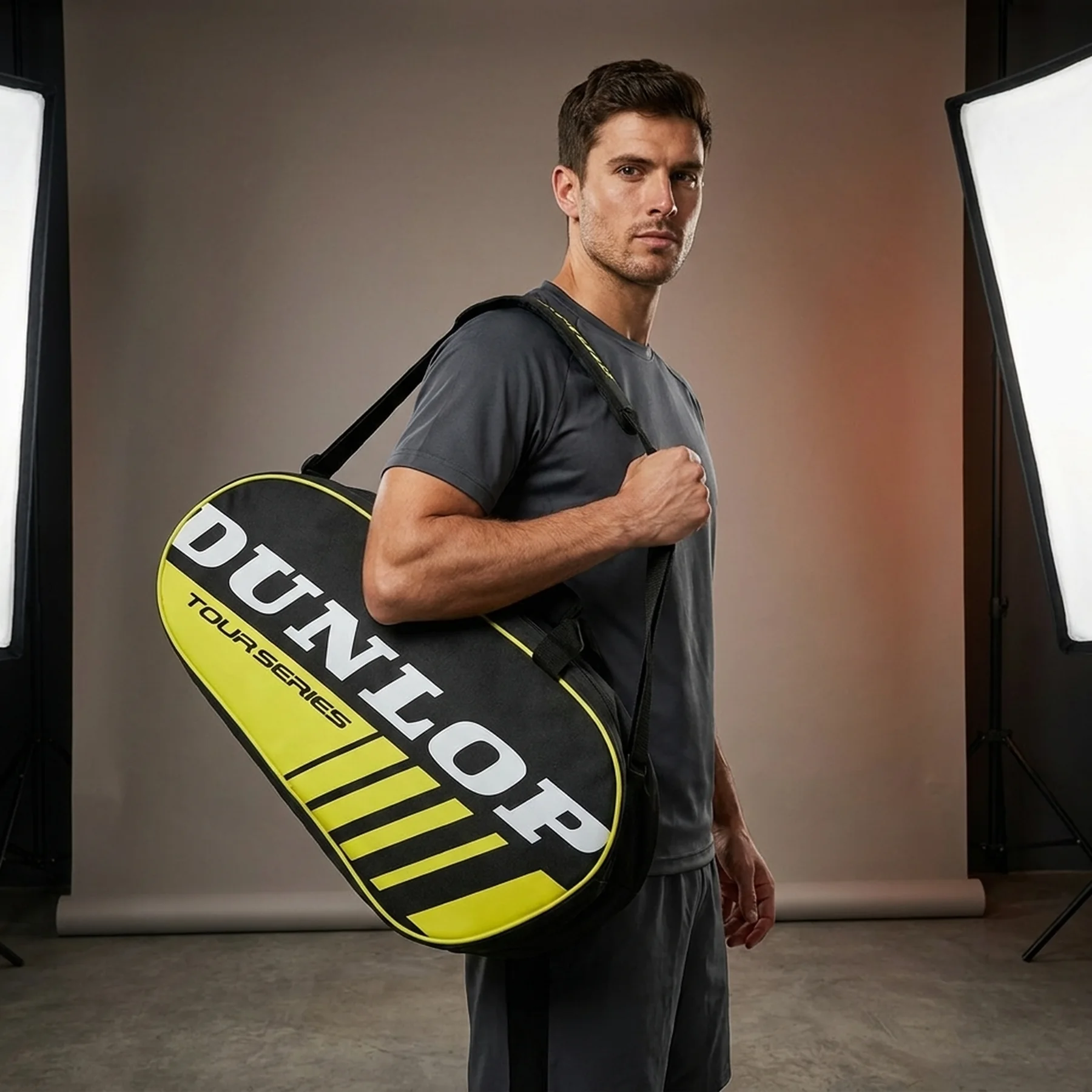 Сумка для падел тенісу Dunlop padel paletero intro blk/yellow (623854)