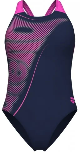 Купальник закритий для жінок Arena BRIGHT GLARE SWIMSUIT V BACK