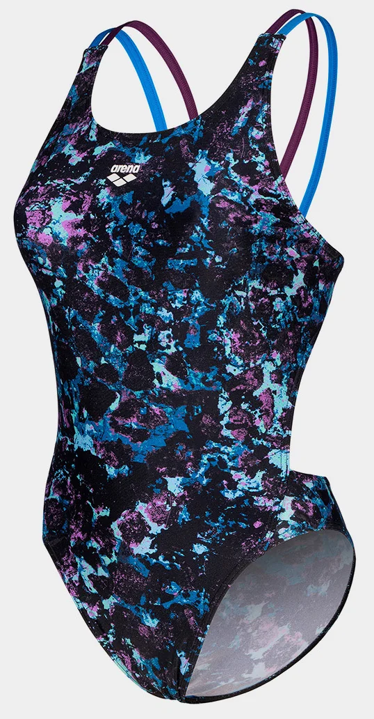 Купальник закритий для жінок Arena ROCKIN SWIMSUIT SWIM TECH MULT
