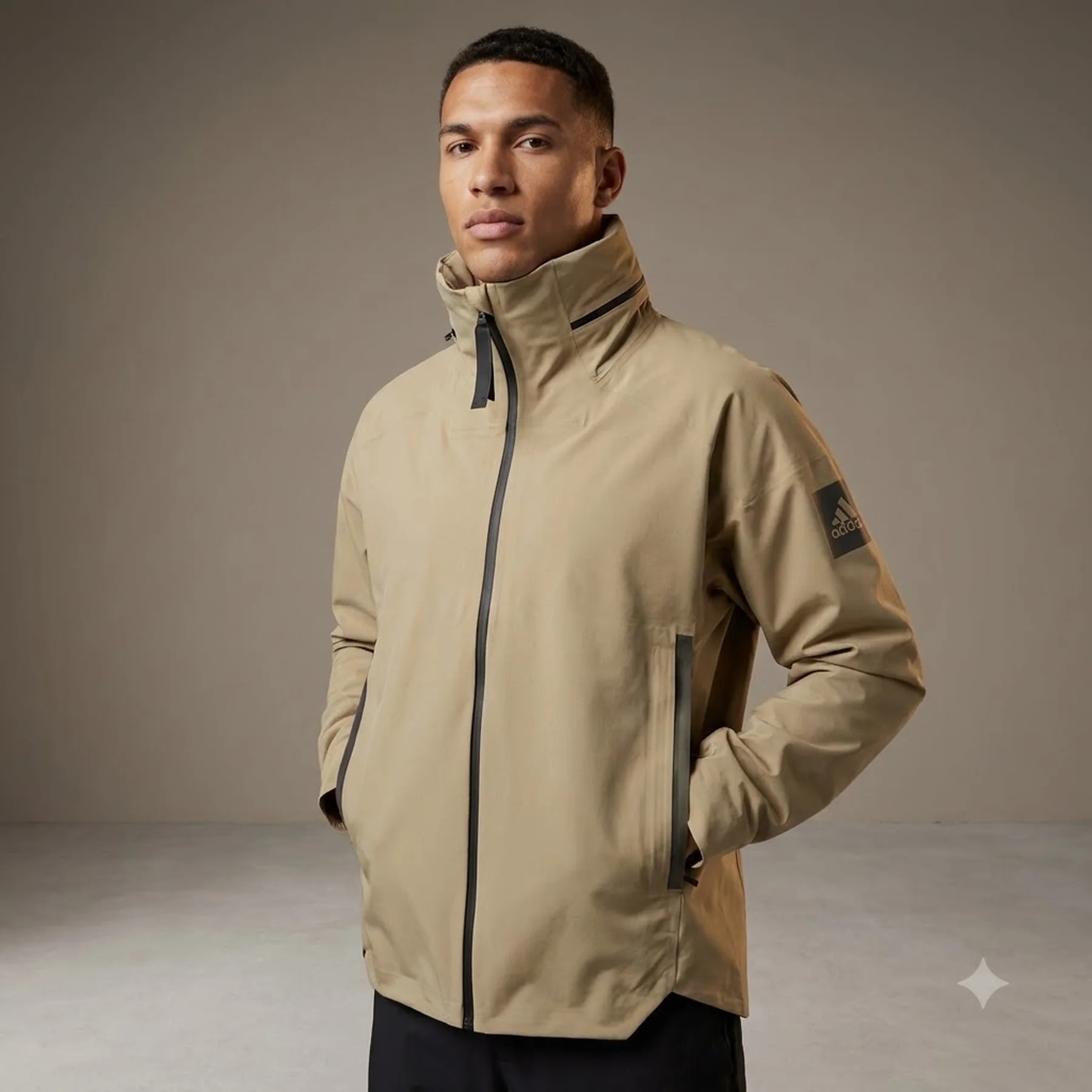 Куртка чоловіча Adidas Myshelter Rain (Бежева) (GT6574)