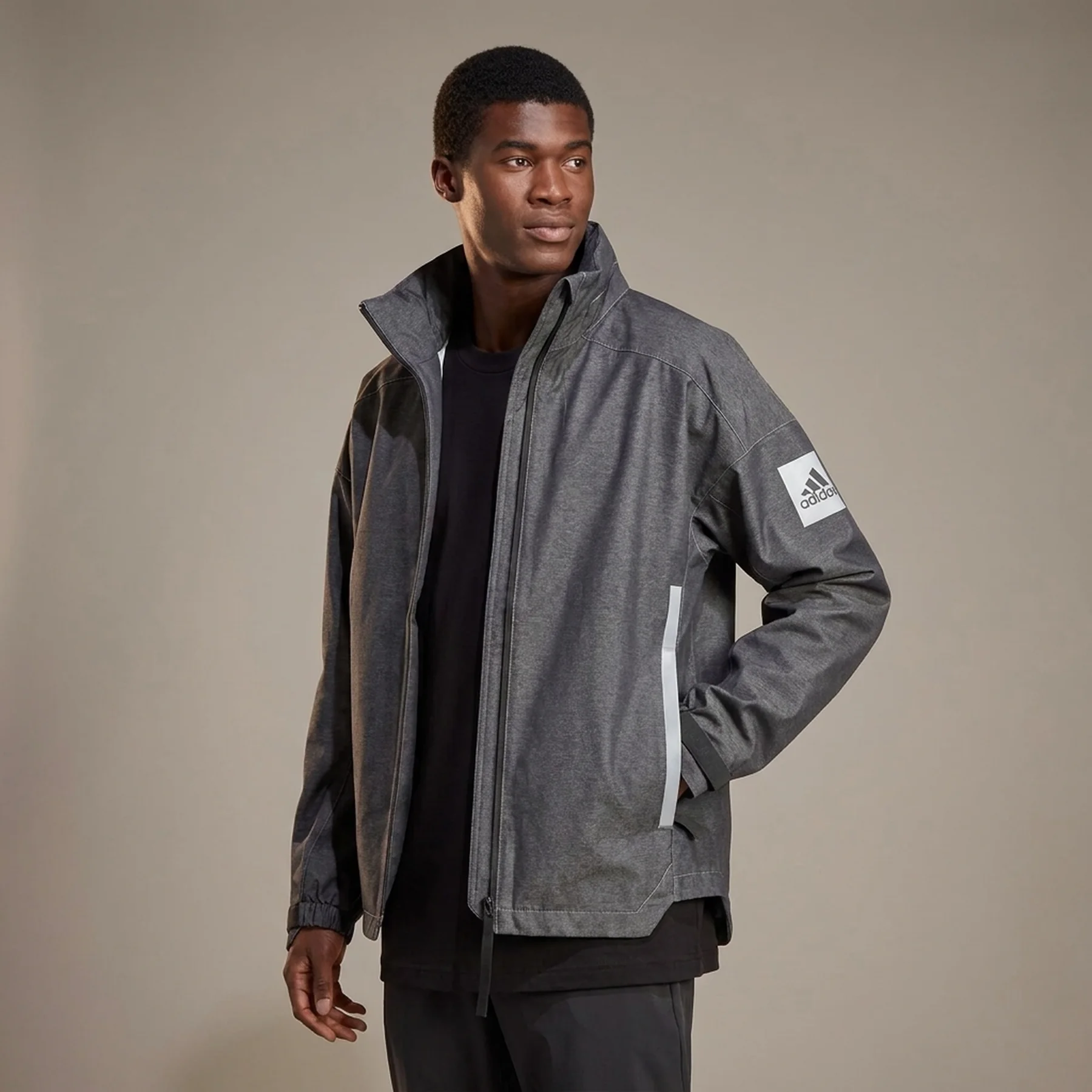 Куртка чоловіча Adidas Myshelter Rain.Rdy Denim Jacket Grey (IB1648)
