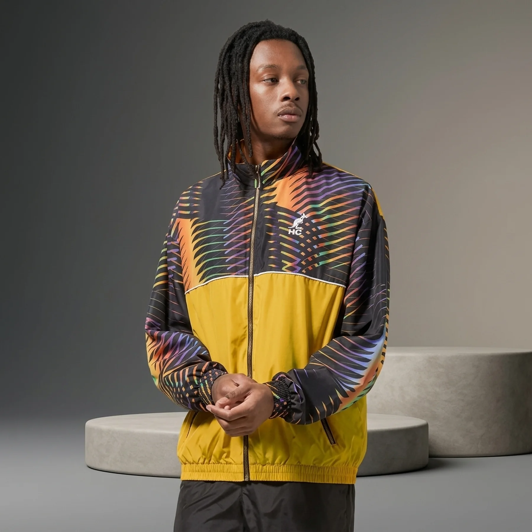 Куртка чоловіча Australian Mixing Chaos Smash Jacket Yellow/Violet (HCUGC0034-425)
