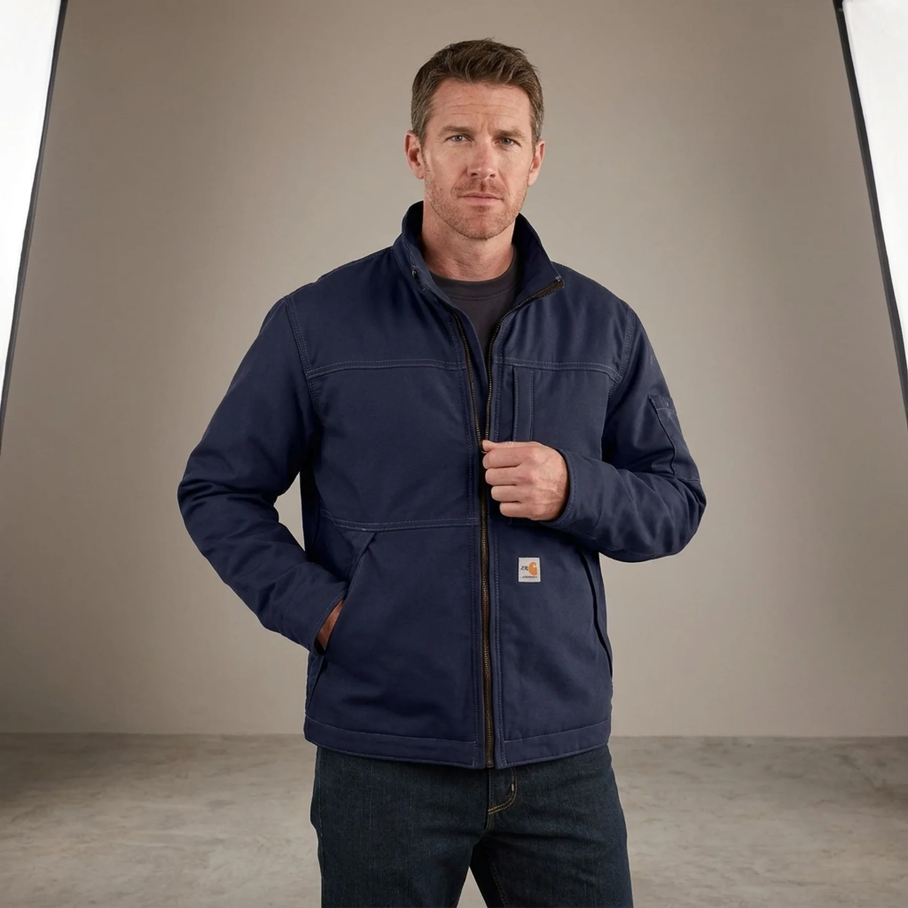 Куртка чоловіча Carhartt Carhartt Fr Full Swing Fr Quick Duck Jacket | Dark Navy (102179-410)