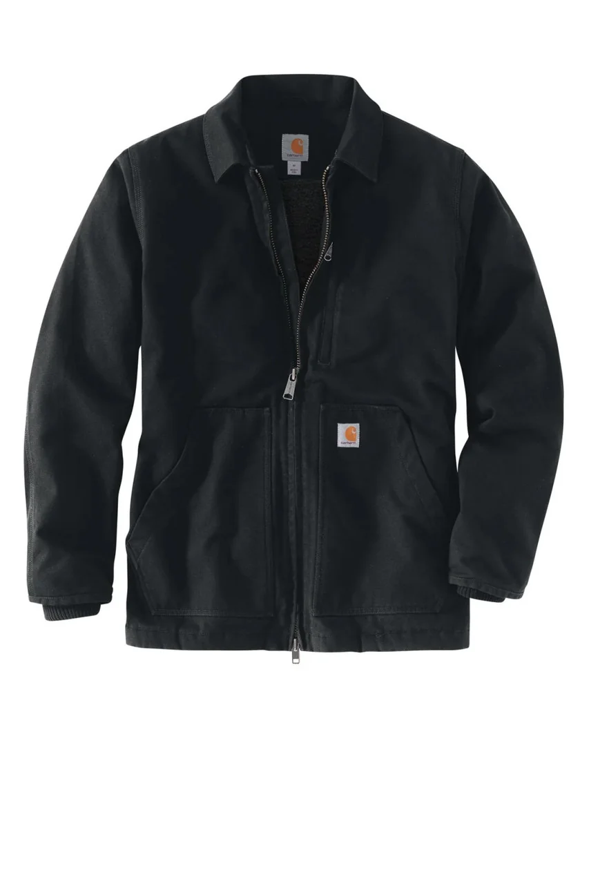 Куртка чоловіча Carhartt Loose Fit Washed Duck Sherpa-Lined Coat Jacket (OC4293)
