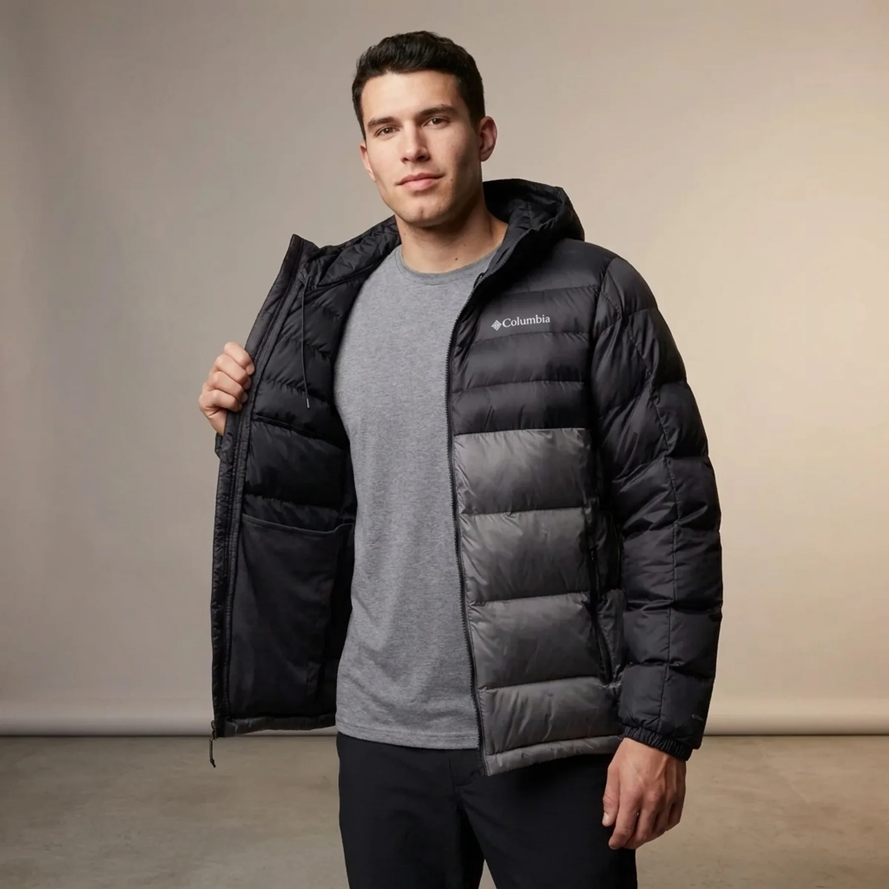 Куртка чоловіча Columbia Buck Butte Ii Insulated Hooded Jacket Grey/Black (2086882023)