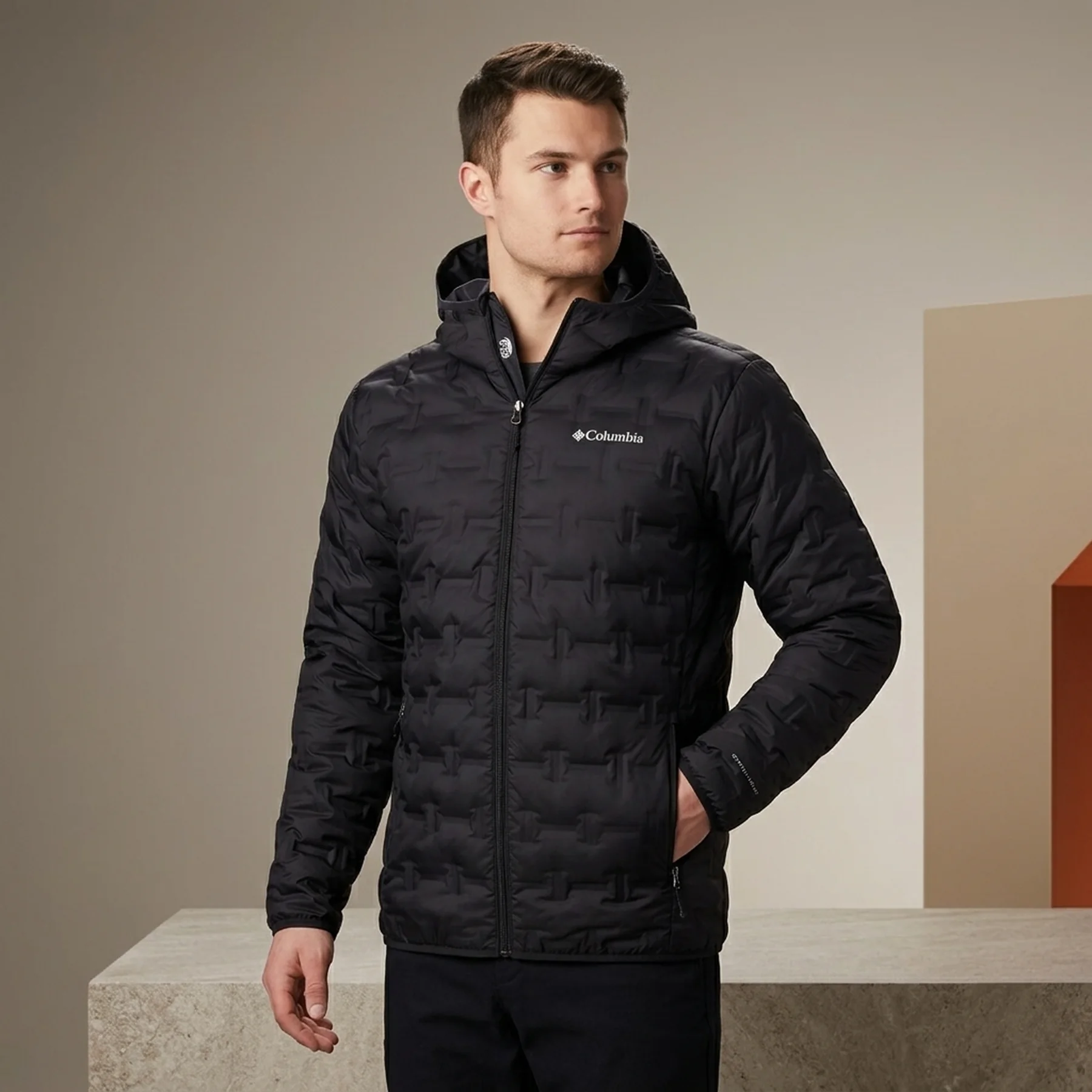 Куртка чоловіча Columbia Delta Ridge Down Hooded Jacket (WO0954-010)