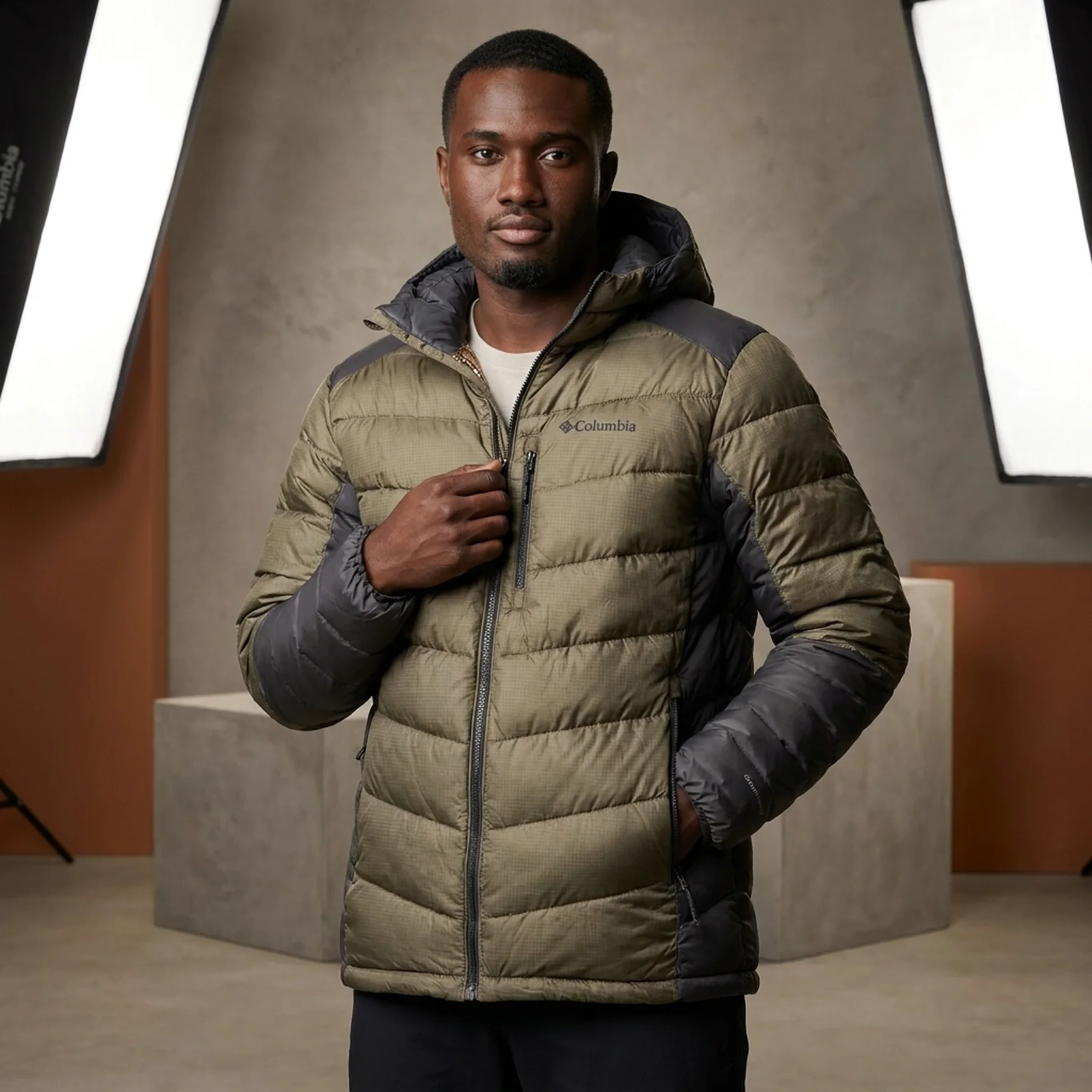 Куртка чоловіча Columbia Labyrinth Loop Ii Hooded Stone Green (WX6194-398)