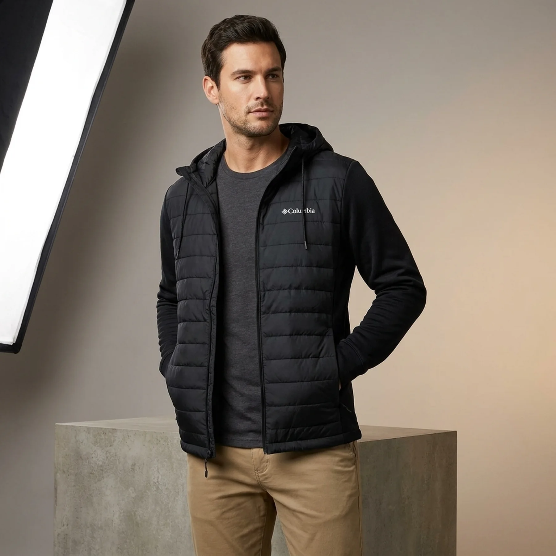Куртка чоловіча Columbia Out-Shield Insulated Full Zip Hoodie Omni Shield Black (AX9753-010)