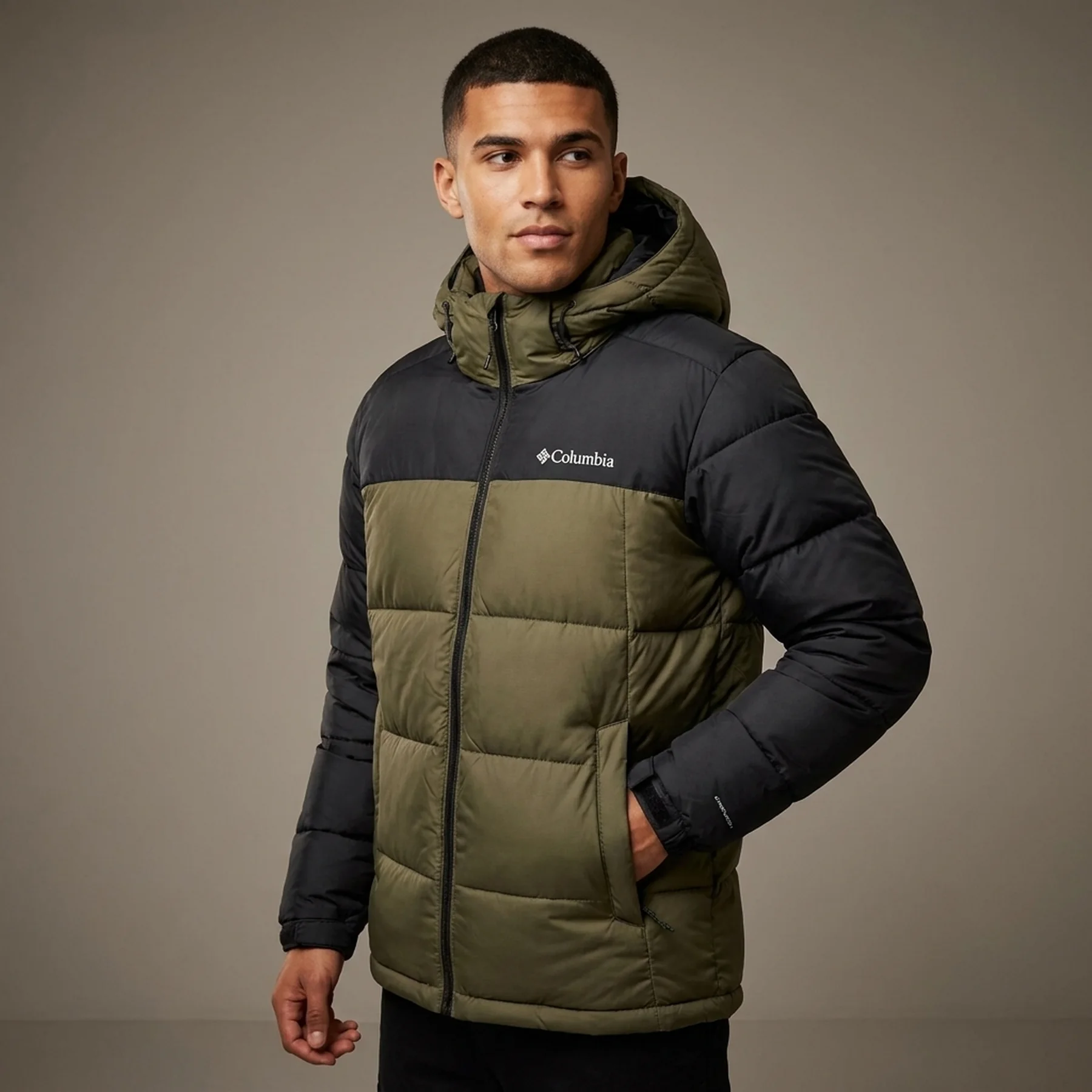 Куртка чоловіча Columbia Pike Lake Ii Hooded Jacket Olive/Black (2050931CLB-397)