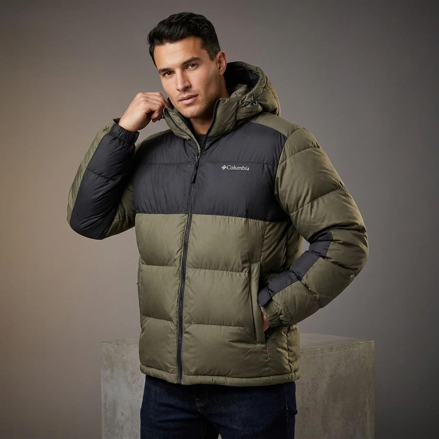 Куртка чоловіча Columbia Pike Lake Ii Hooded Jacket Stone Green (WM0326-397)