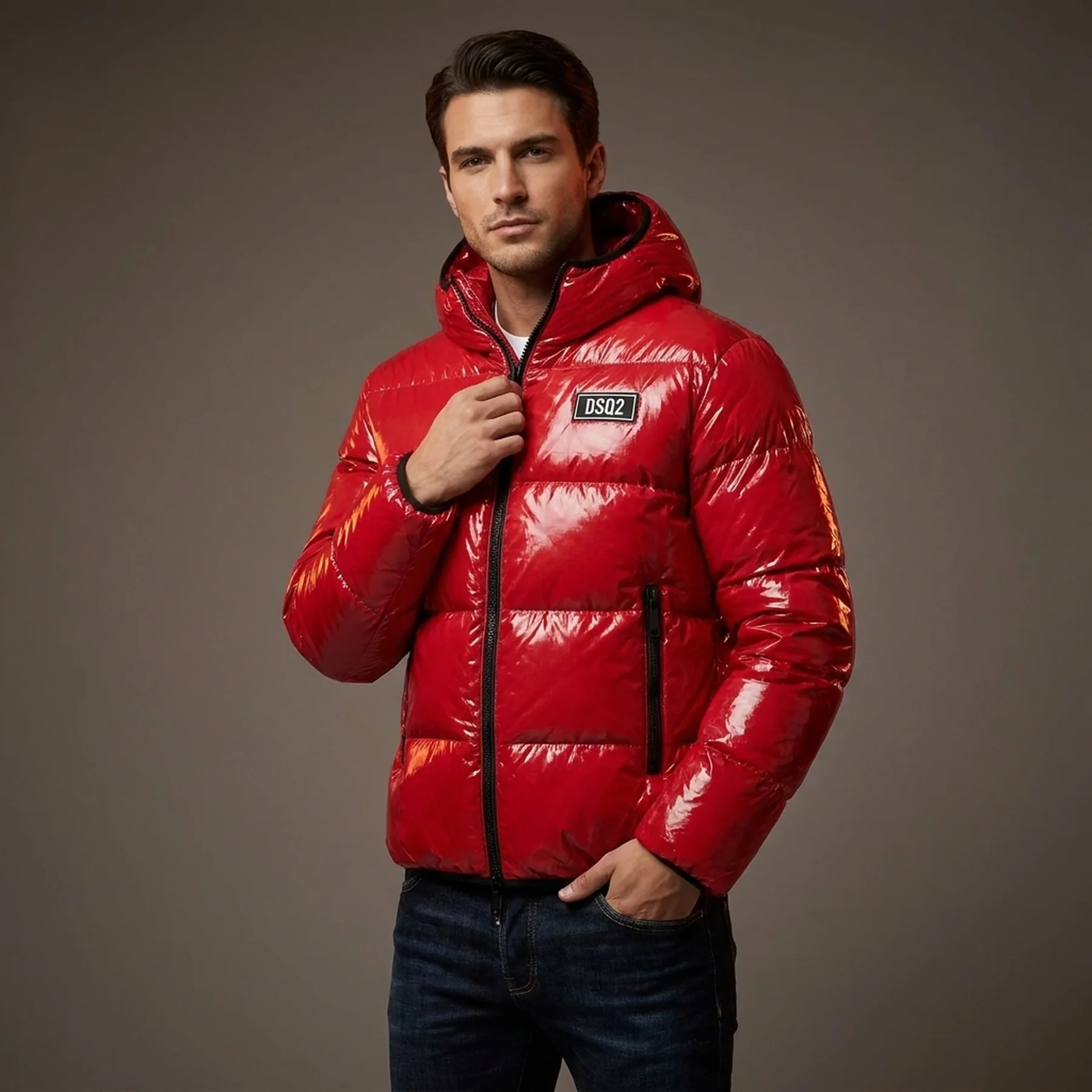 Куртка чоловіча DSQUARED2 Puffer Bomber Red