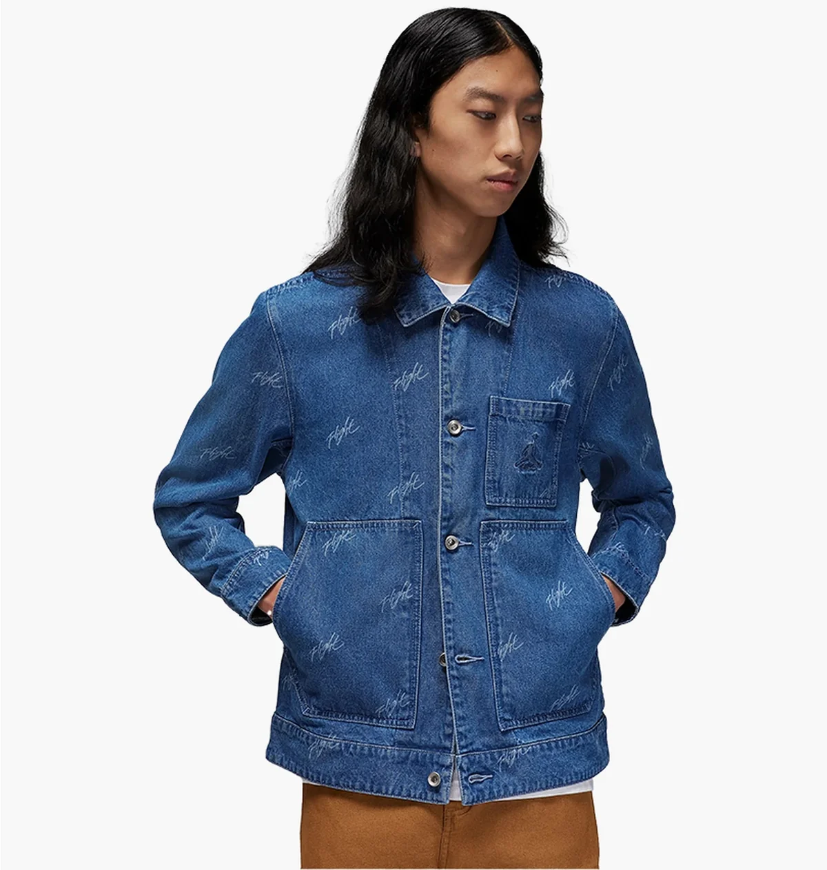 Куртка чоловіча Jordan Flight Heritage Demim-Jacke Blue (FN4649-436)