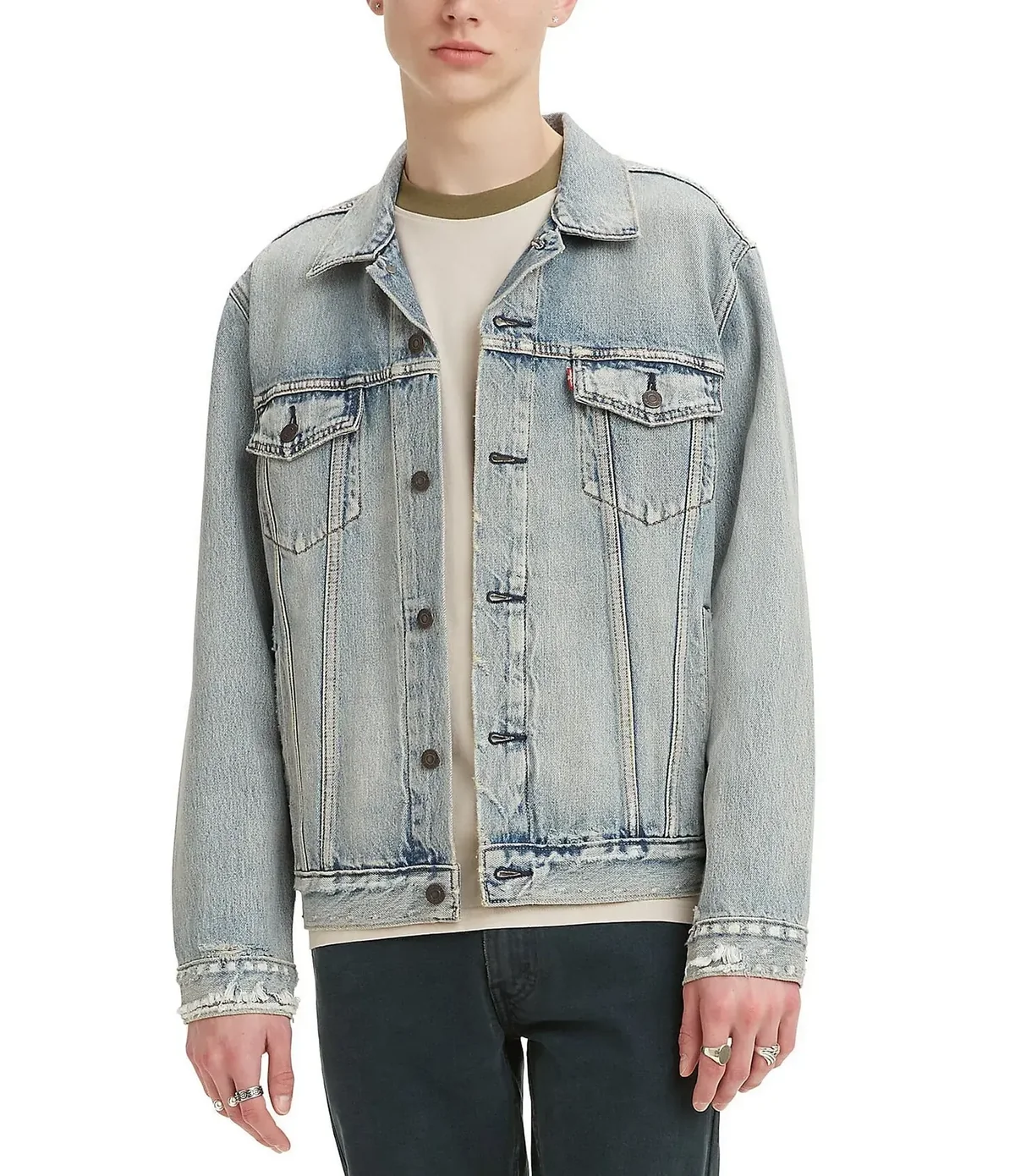 Куртка чоловіча Levi's Men's Light Destructed Trucker Jacket (723340631)