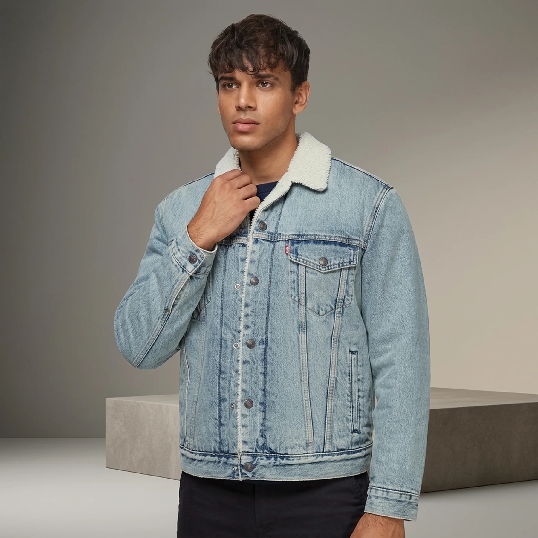 Куртка чоловіча Levi's Type 3 Sherpa (16365-0070)