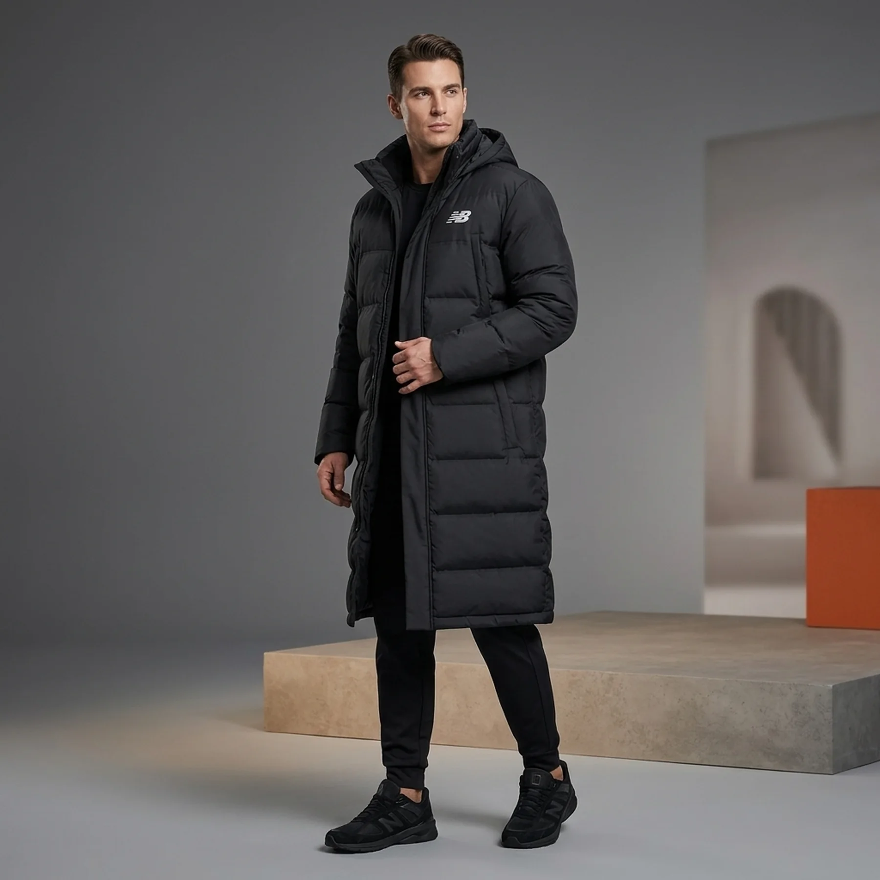 Куртка чоловіча New Balance Bench Long Down (MJ231054BK)