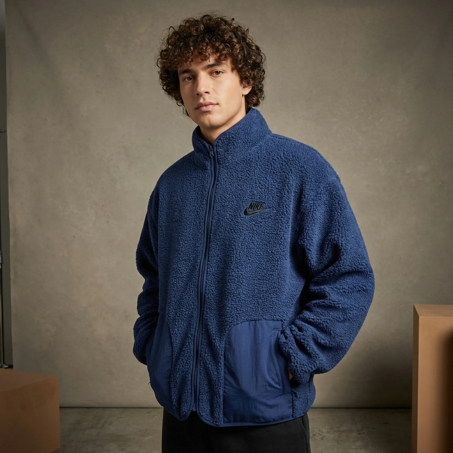 Куртка чоловіча Nike Club Fleece Winterized Jacket Blue (FB8386-410)