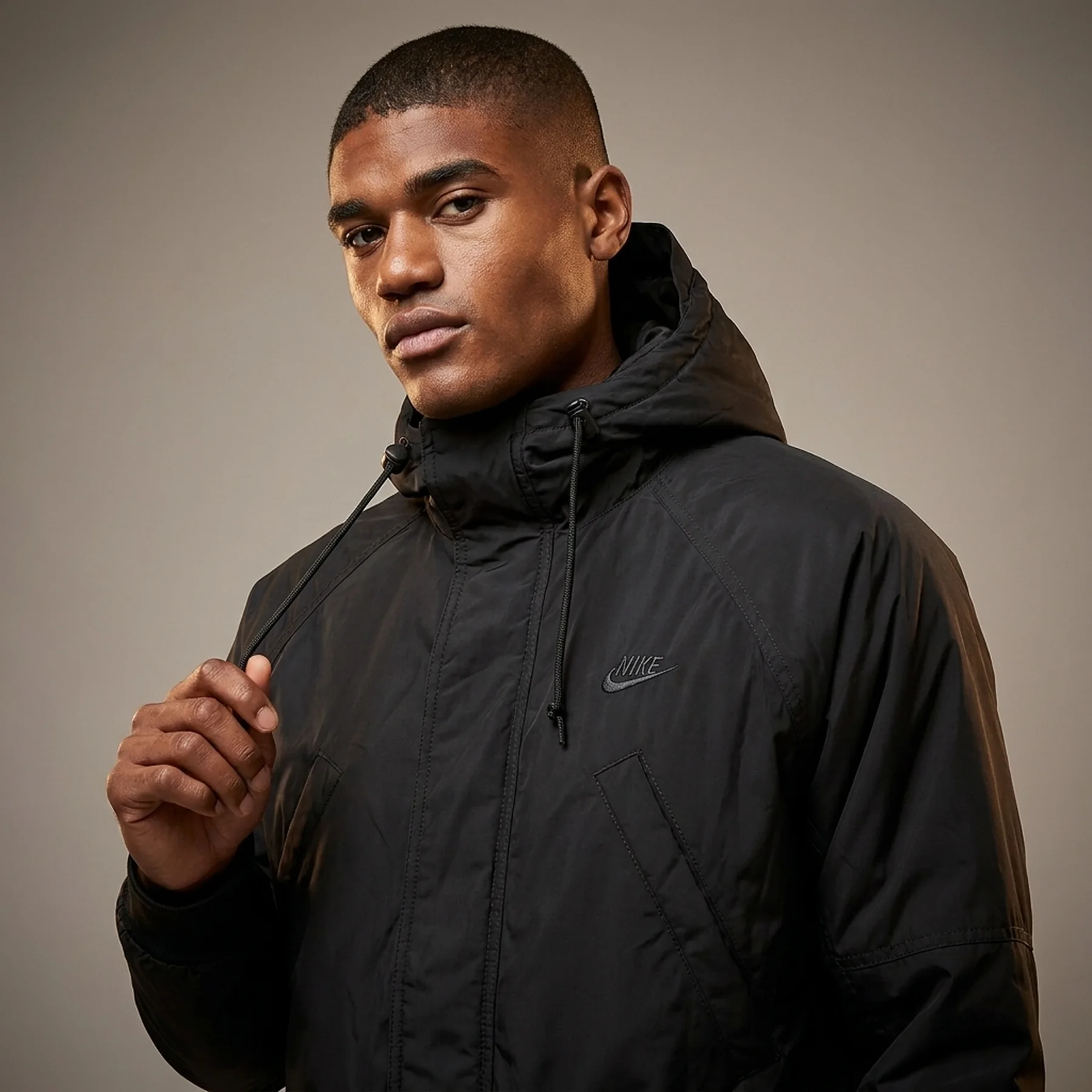 Куртка чоловіча Nike Club Tf Parka Black (FZ0869-010)