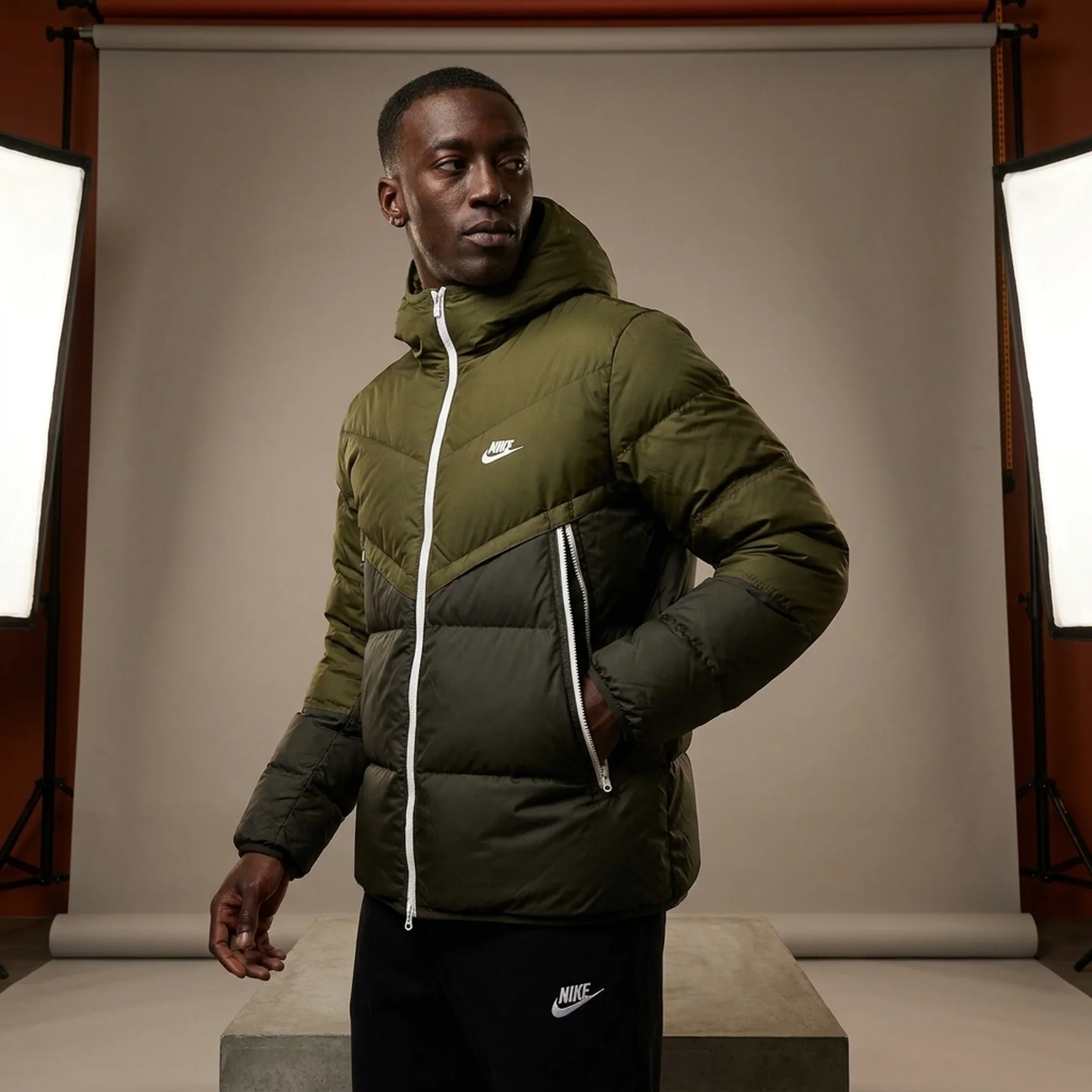 Куртка чоловіча Nike Down Fill Hooded Jacket Olive (DV5121-326)
