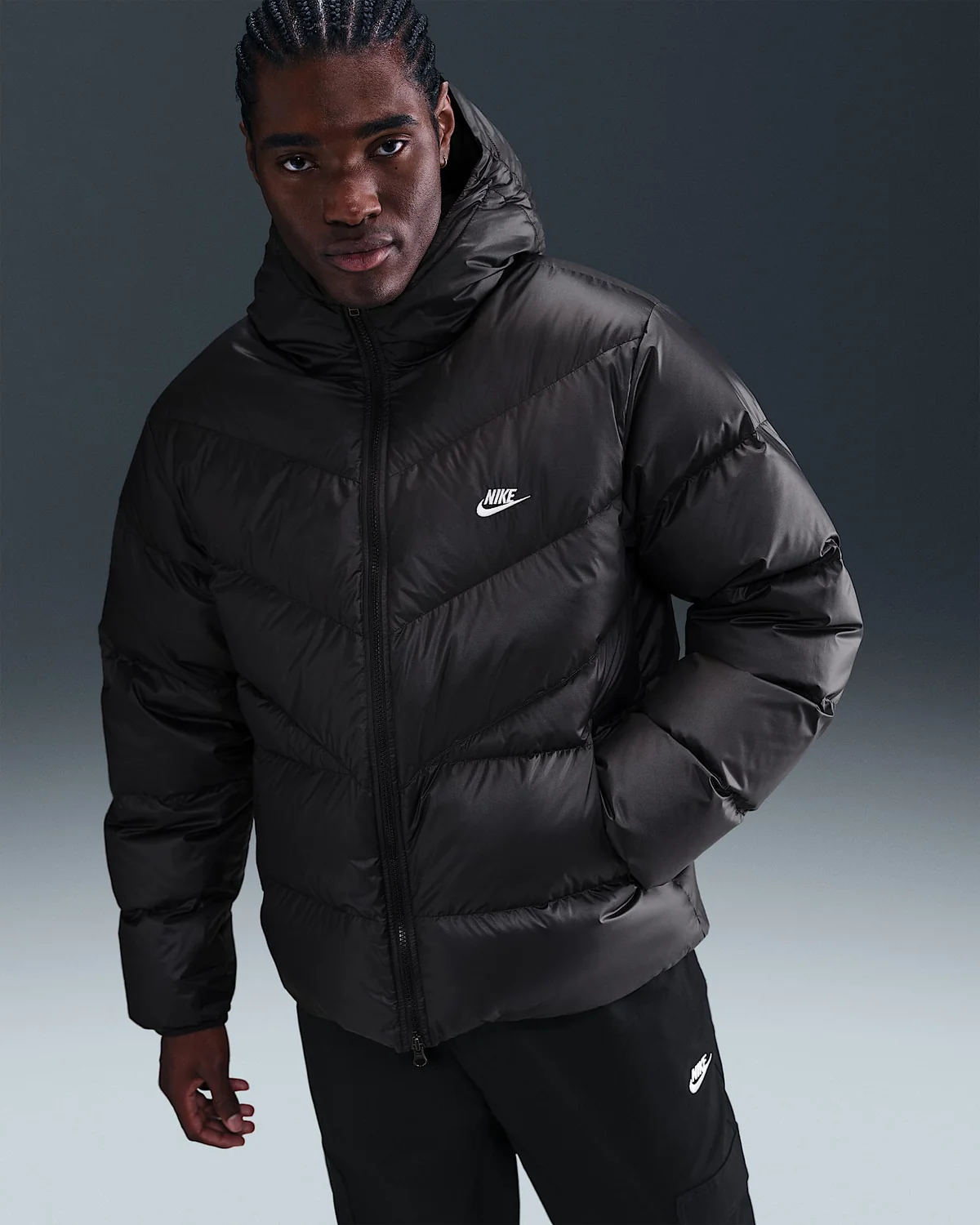 Куртка чоловіча Nike M Windrunner Stmnt Dwn Jkt Black (HQ7790-011)