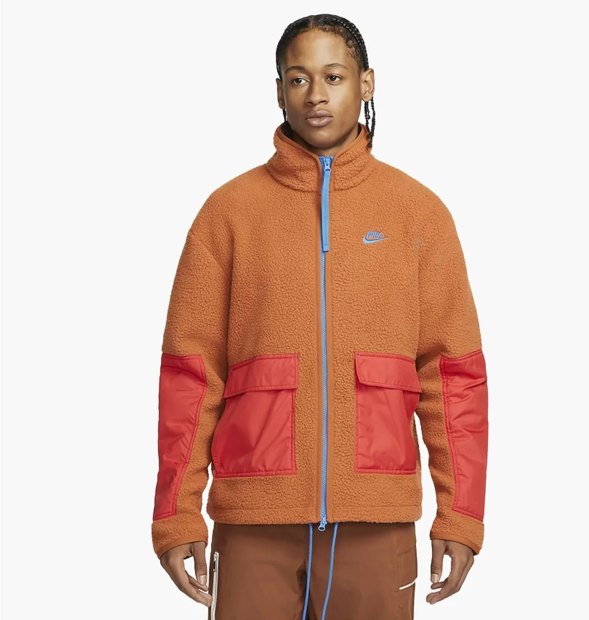 Куртка чоловіча Nike Mens Fleece Full-Zip Jacket Orange (DD5021-246)
