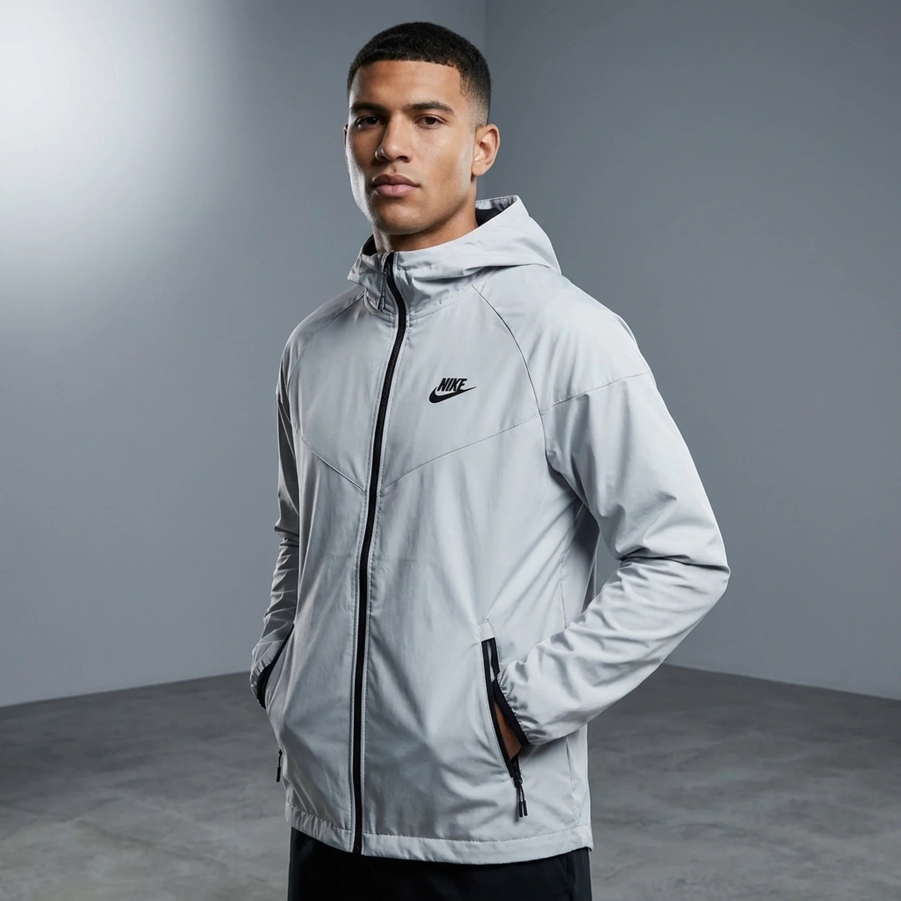 Куртка чоловіча Nike Tech Woven Grey/Black (HM7151-057)
