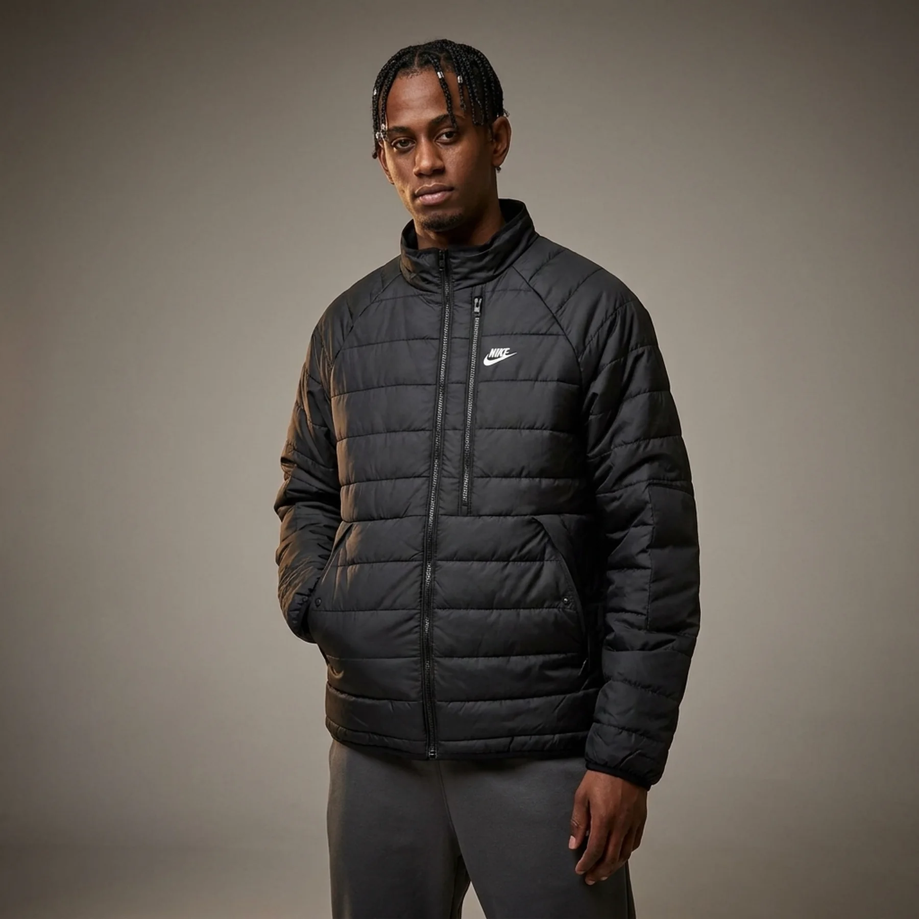 Куртка чоловіча Nike Therma-Fit Legacy Puffer Jacket Black (DQ4929-011)