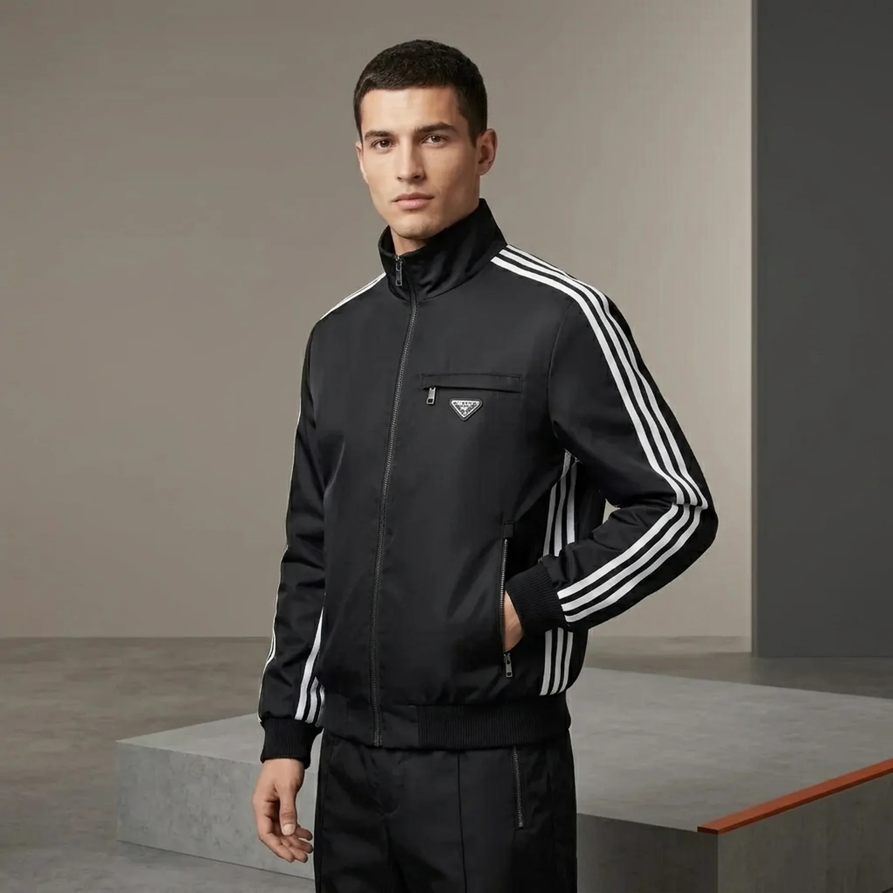 Куртка чоловіча Prada Re-Nylon Track Jacket (HN3990)