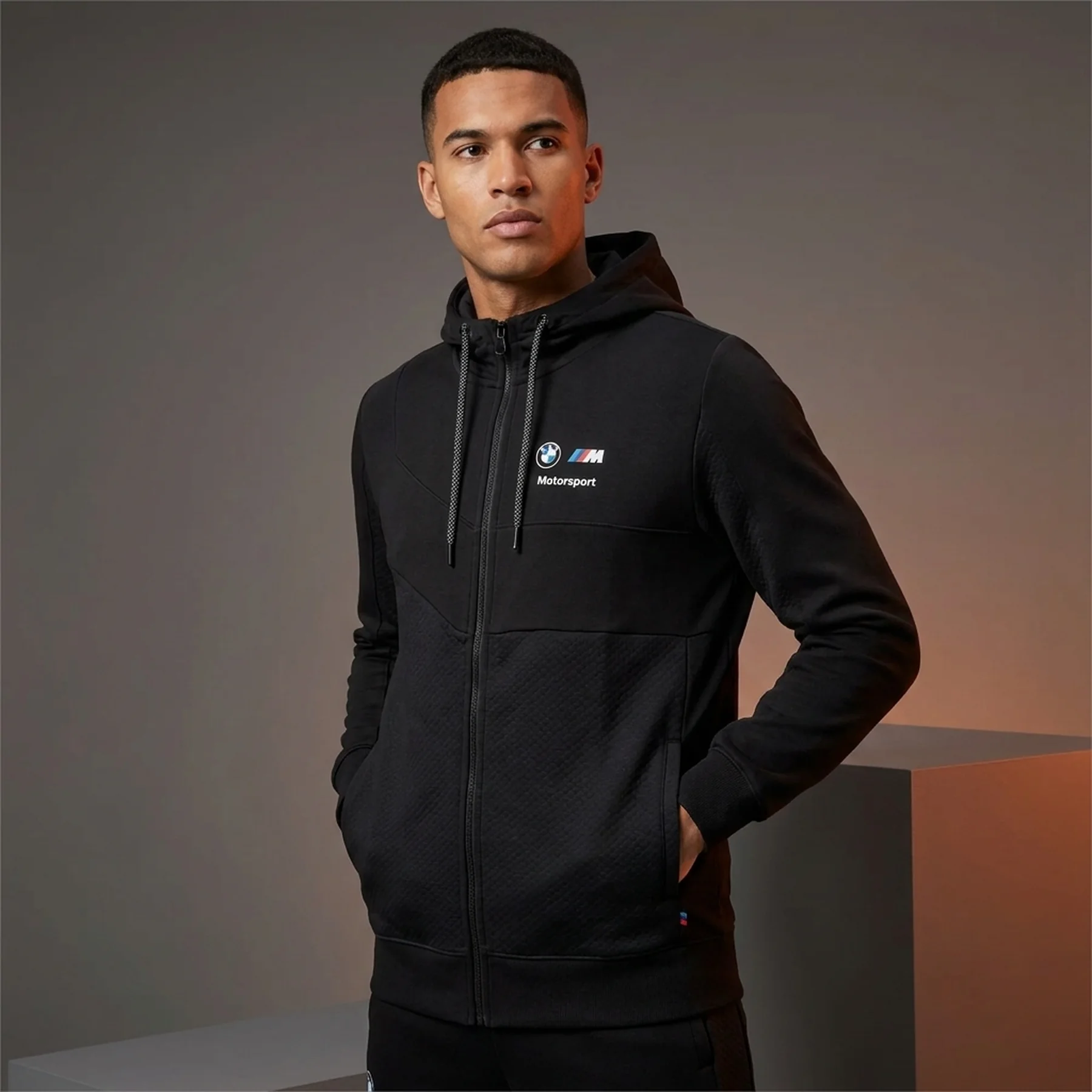 Куртка чоловіча Puma Bmw Motorsport Hooded Sweat Jacket Black (535864-01)