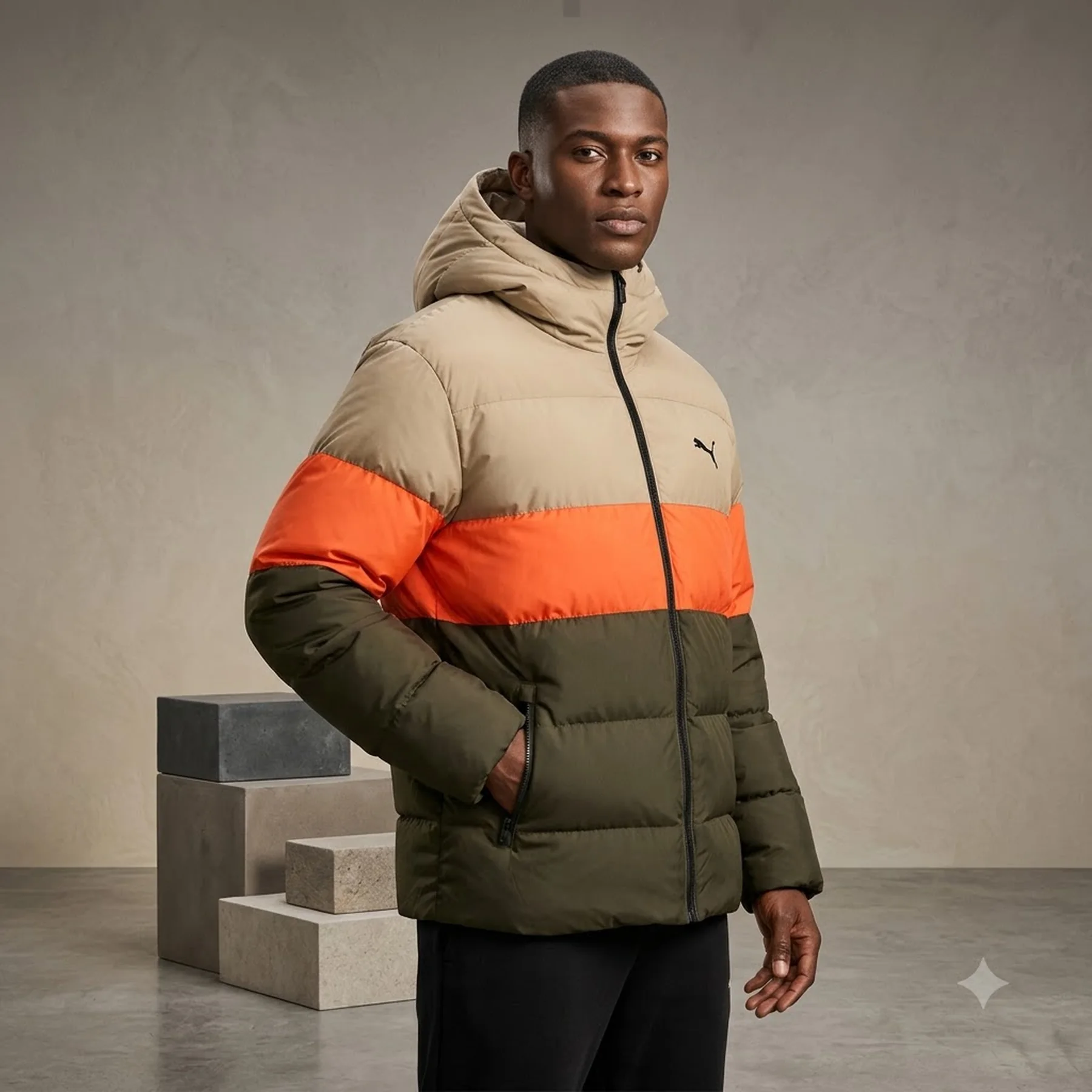 Куртка чоловіча Puma Puffer Jacket Men Brown (627123-70)