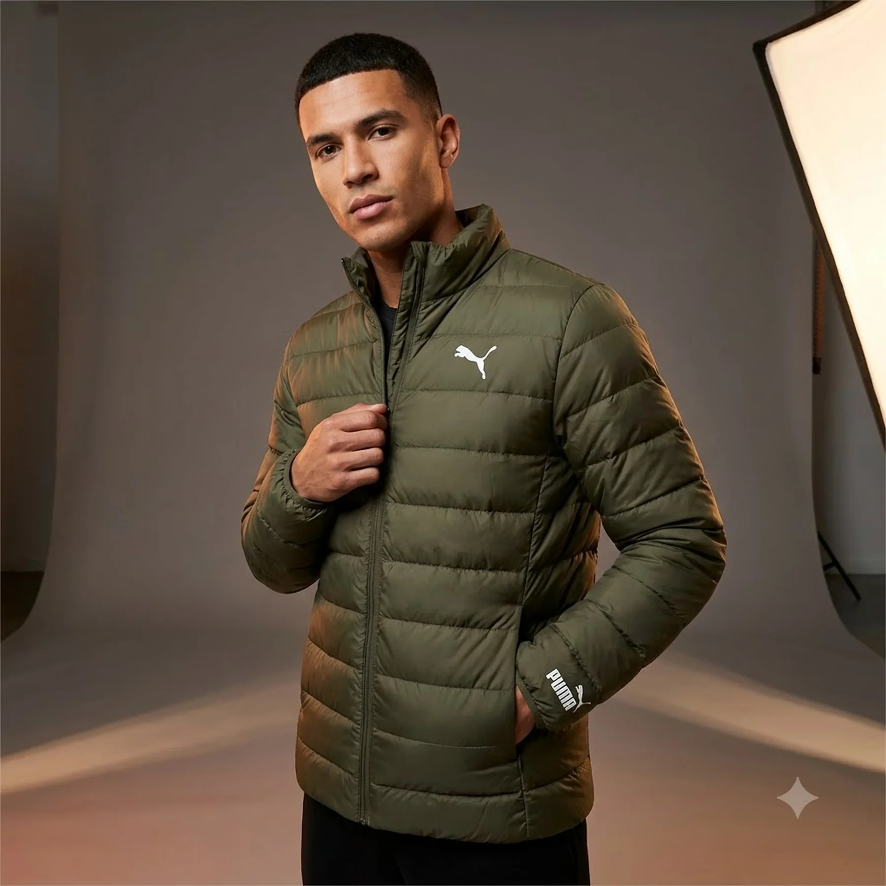Куртка чоловіча Puma Pwrwarm Packlite Olive (587703-44)