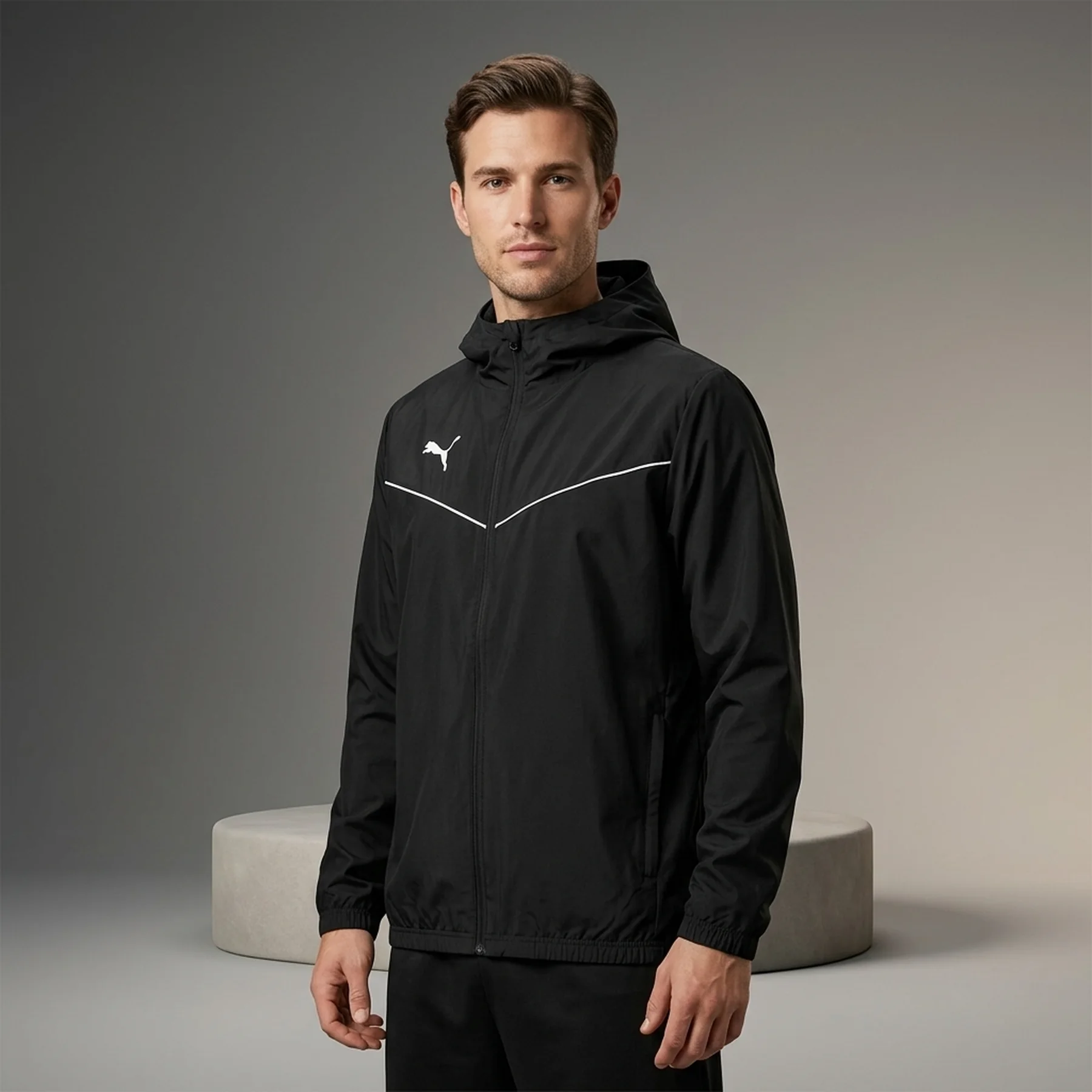 Куртка чоловіча Puma Teamrise All Weather Black (657396-03)