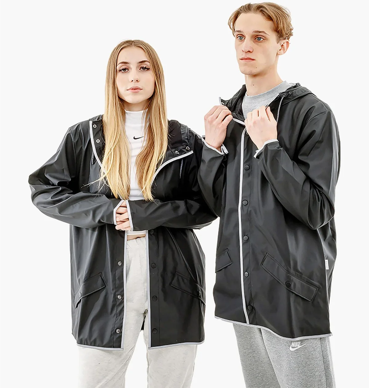 Куртка чоловіча Rains Black Reflective Relaxed (1201-BLACKREFLECTIVE)