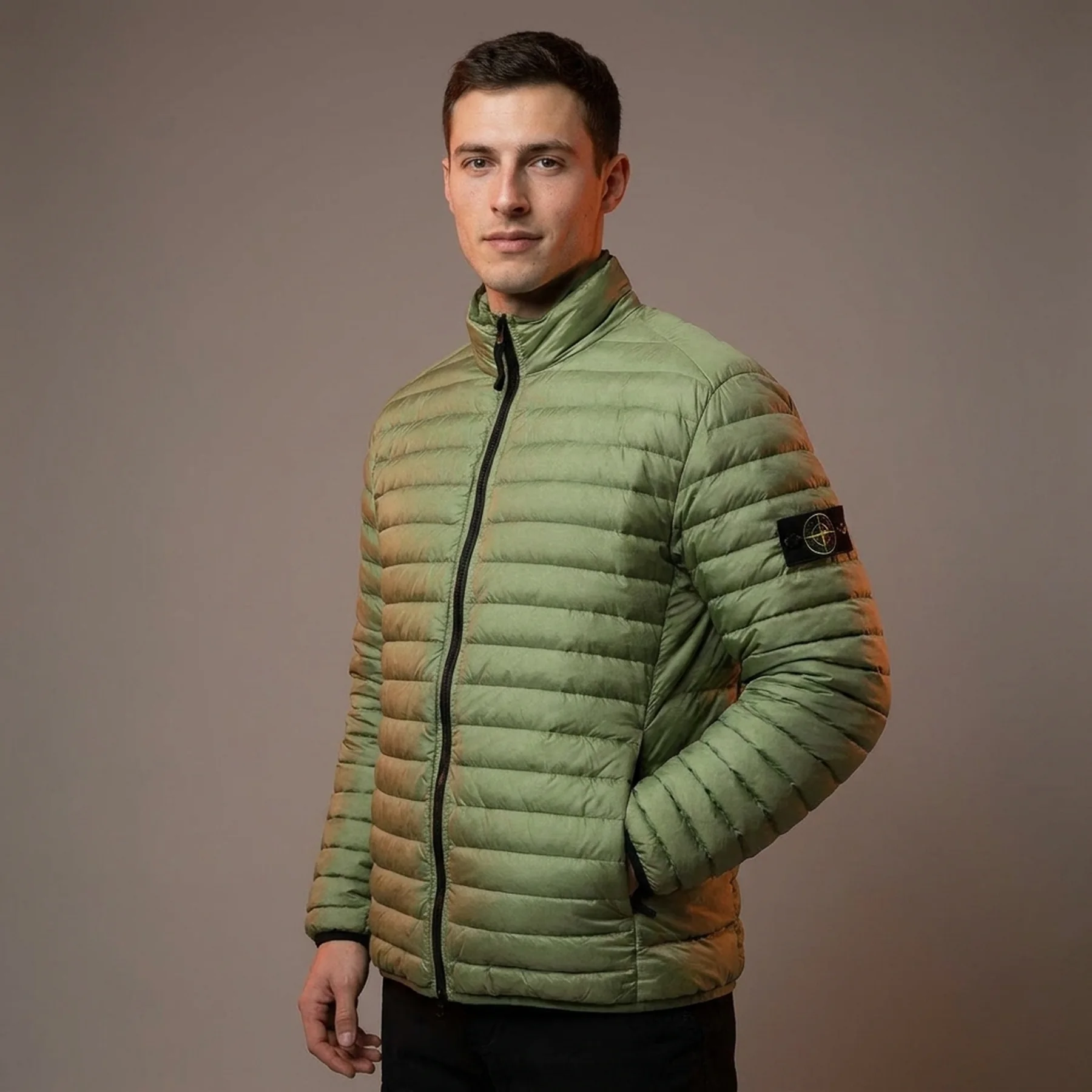Куртка чоловіча Stone Island Loom Woven Jacket Olive