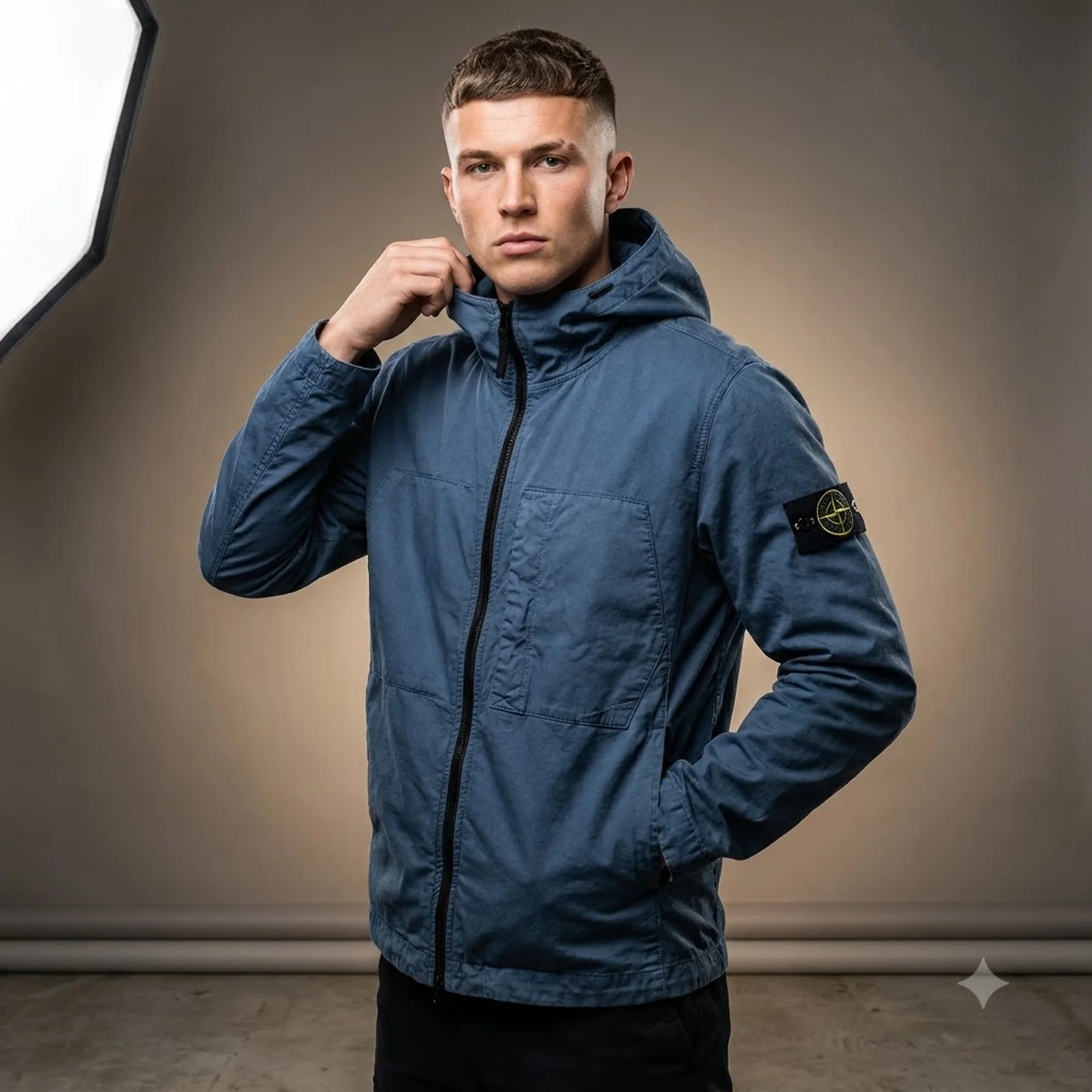 Куртка чоловіча Stone Island Twill Stretch Tc Hooded Jacket