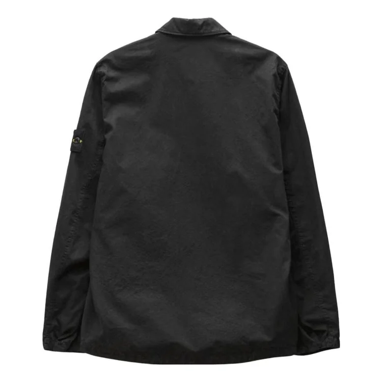 Куртка чоловіча Stone ISLANDBrushed Cotton Canvas Zip Shirt Jacket 'Black'