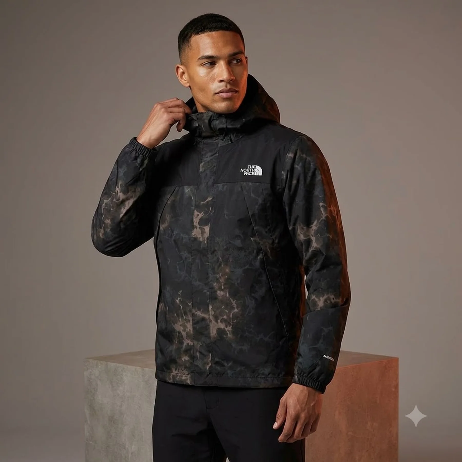 Куртка чоловіча The North Face Antora Jacket Tnf Light Camo/Black (NF0A8D17DIG)