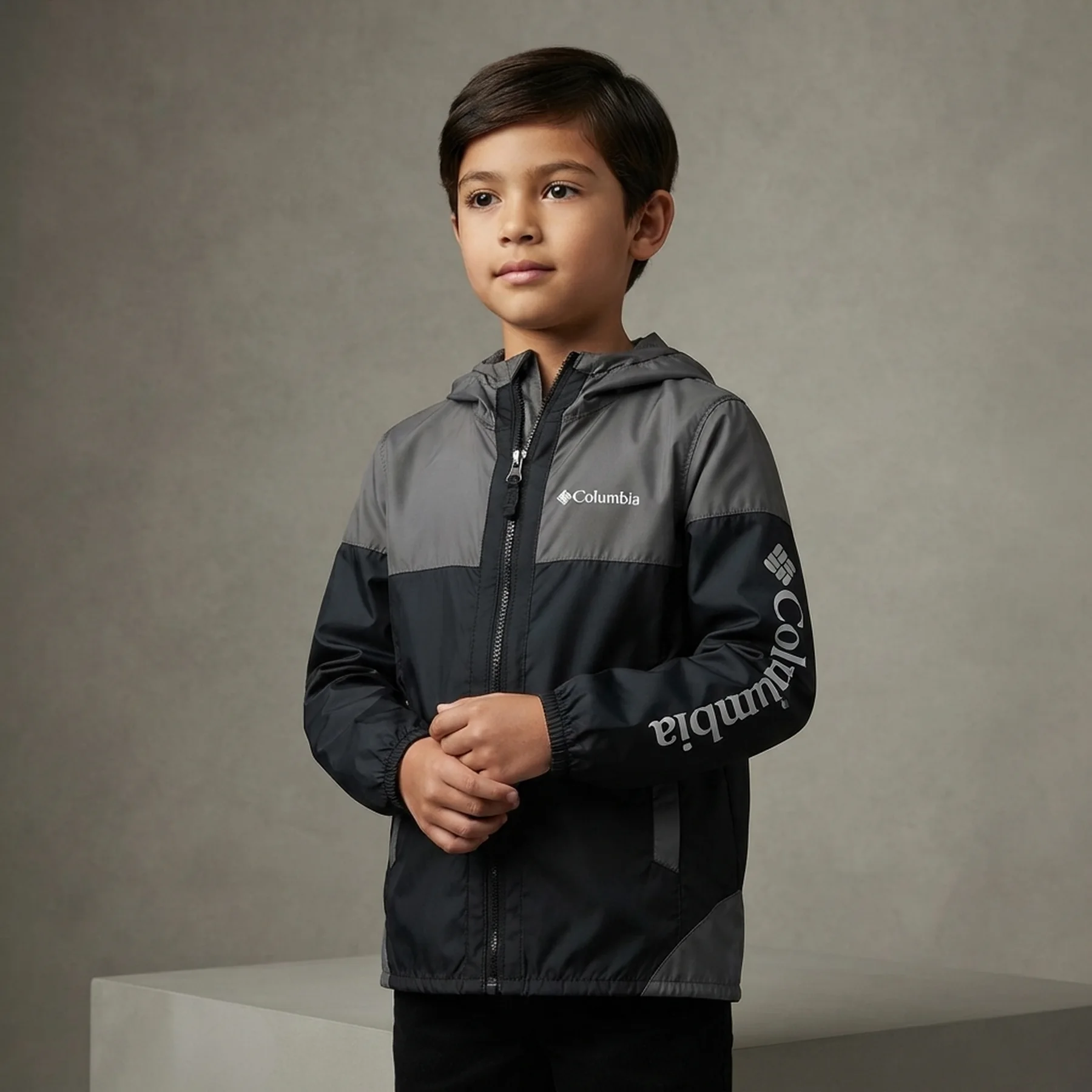 Куртка дитяча Columbia Flash Challenger™ Windbreaker J Black/Grey (1989601011)