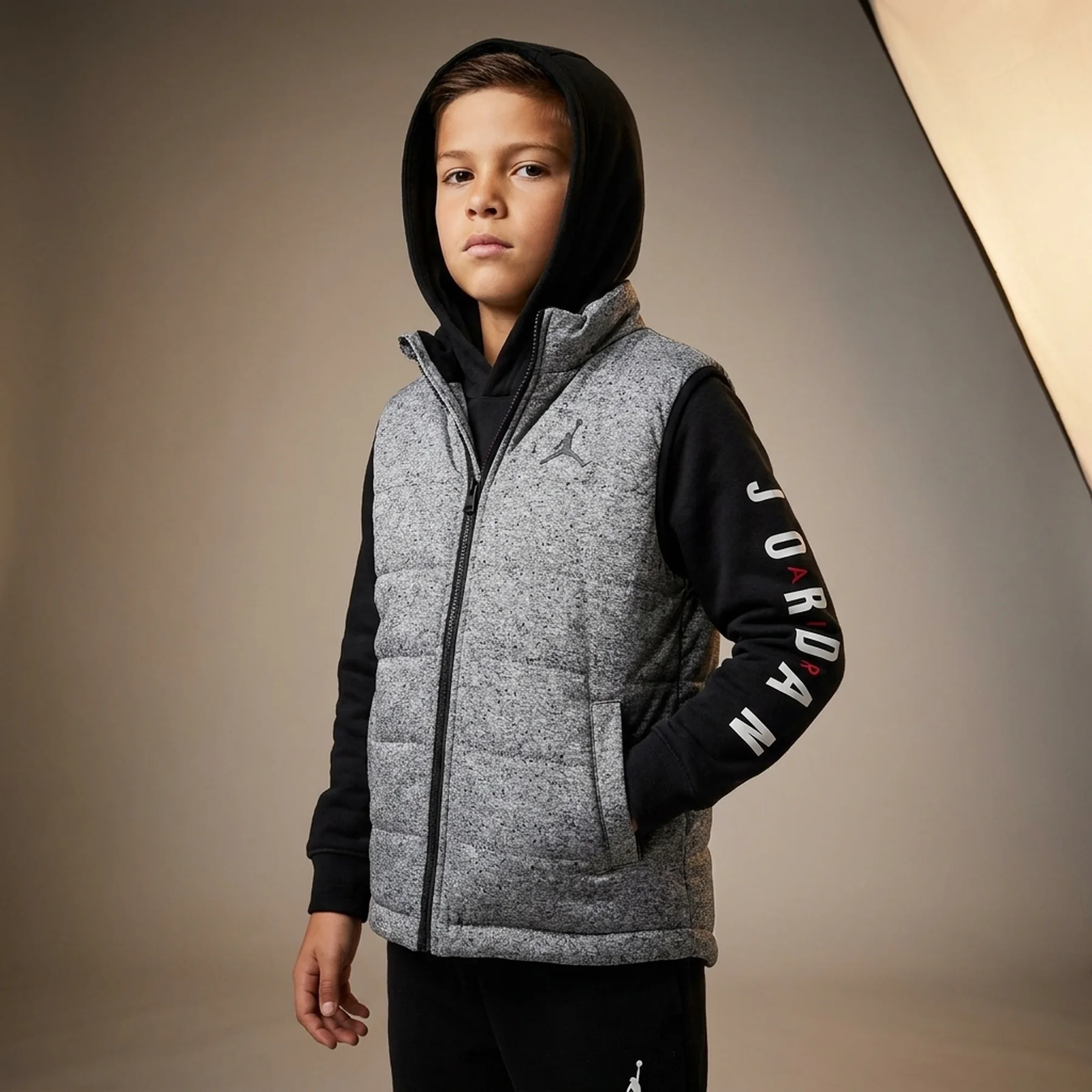Куртка дитяча Jordan Jdb 2 Fer Jkt Black/Grey (95D191-GHJ)