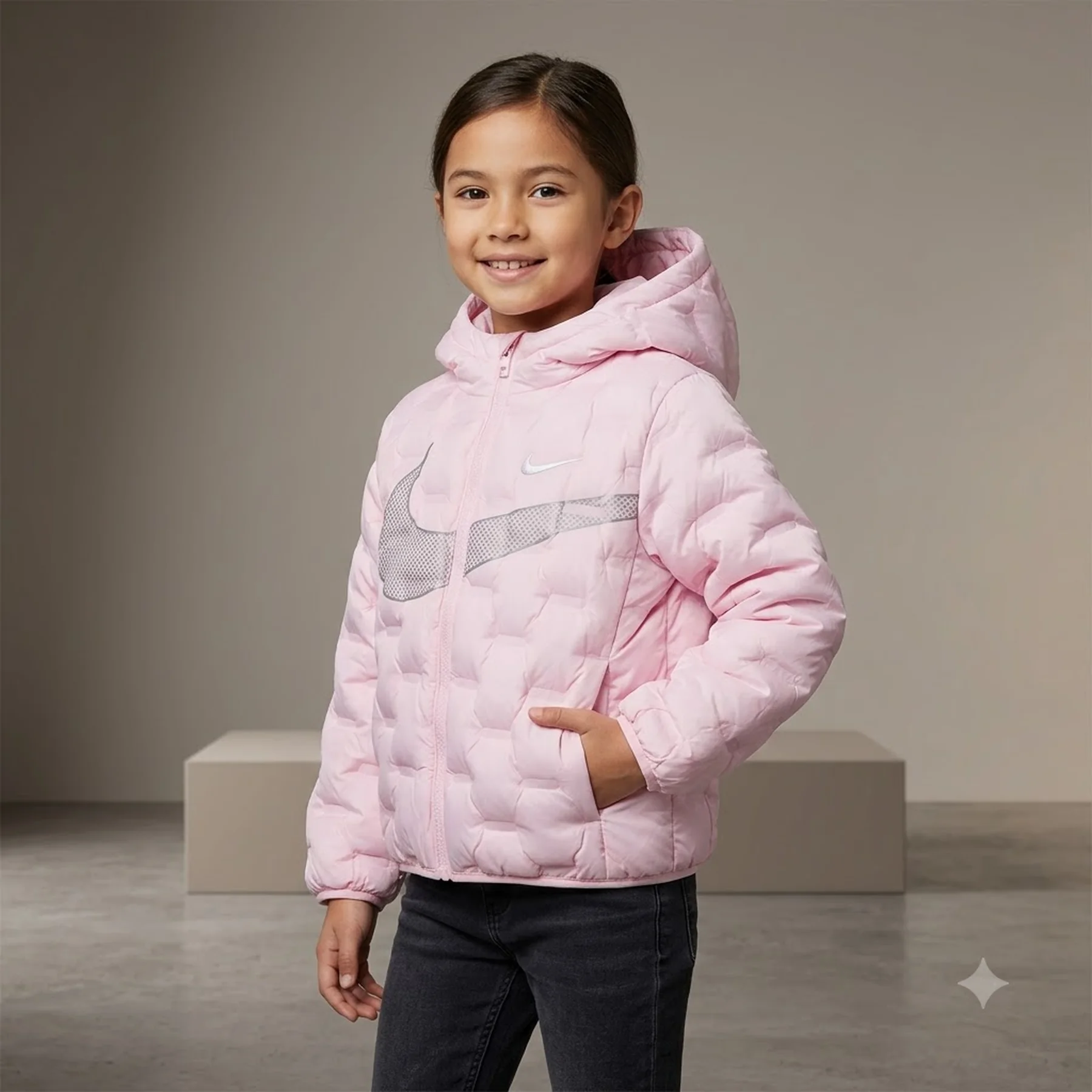 Куртка дитяча Nike Jakna Seamless Quilt Pink (36N108-A9Y)