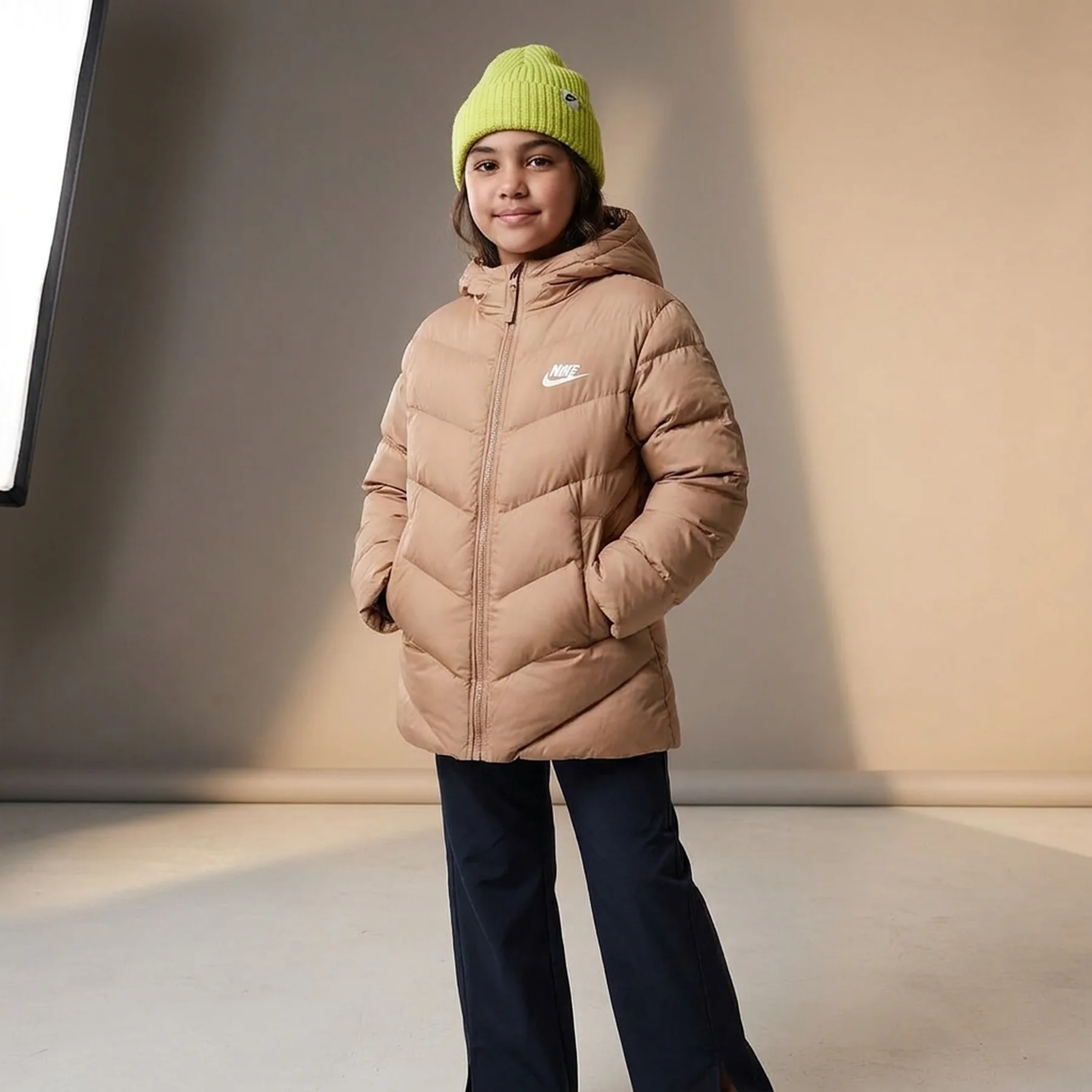 Куртка дитяча Nike K Nsw Tf Adp Puffer Mid Thigh Beige (HJ2722-200)