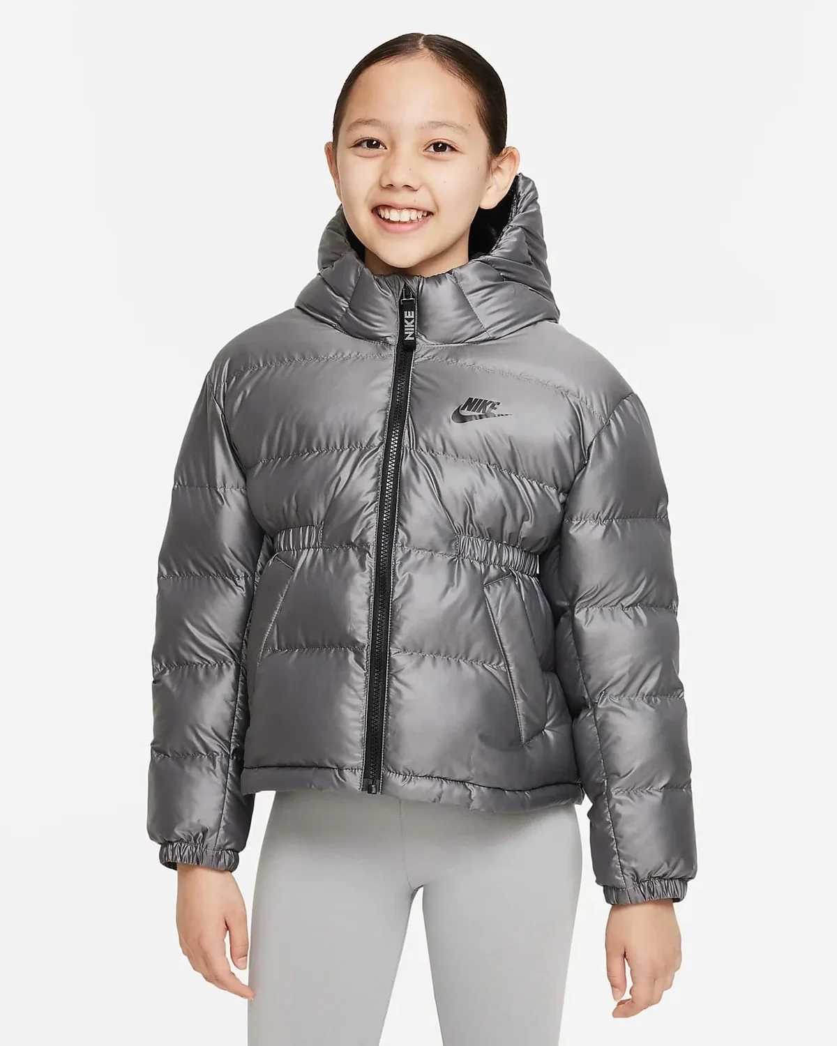 Куртка дитяча Nike Older Kids' (Girls') Synthetic-Fill Hooded Jacket (DR0452-010)