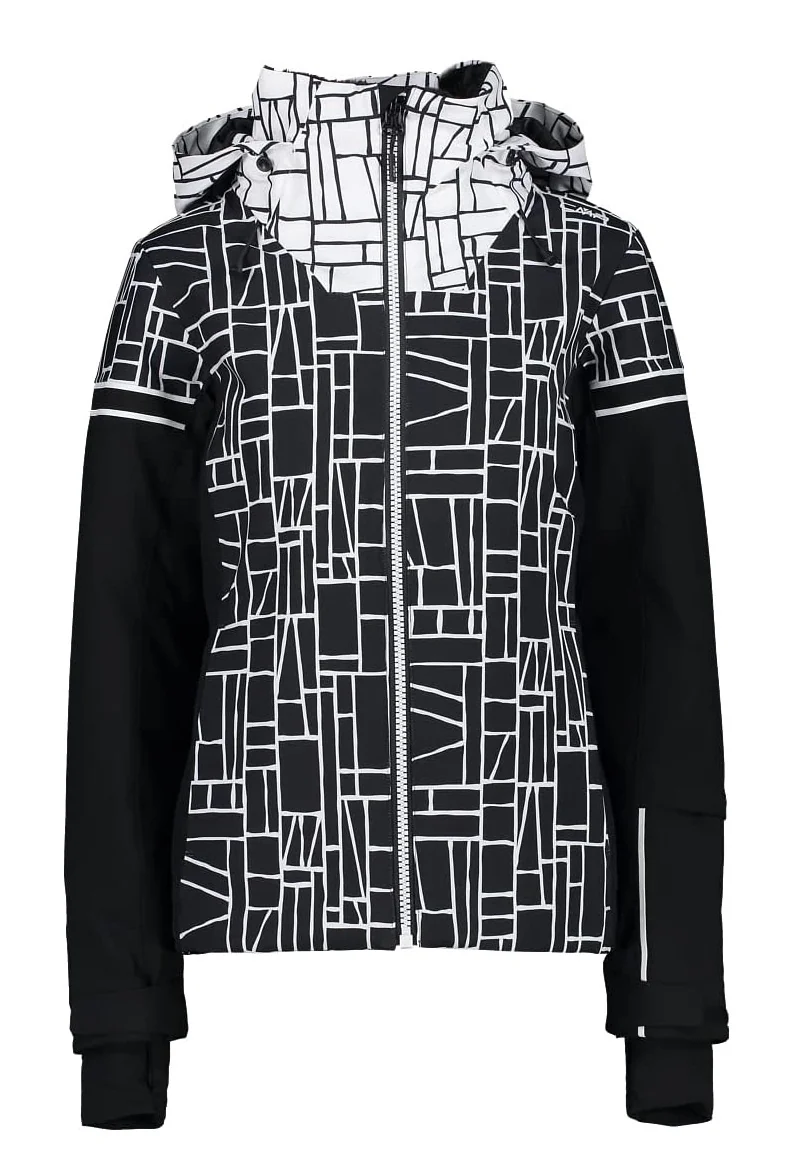 Куртка лижна WOMAN JACKET FIX HOOD 31W0076-15ZH CMP 34 Чорний
