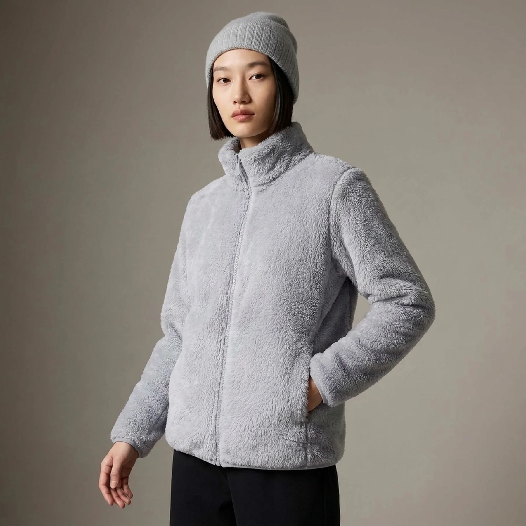 Куртка на блискавці UNIQLO зі штучного хутра 1159829158