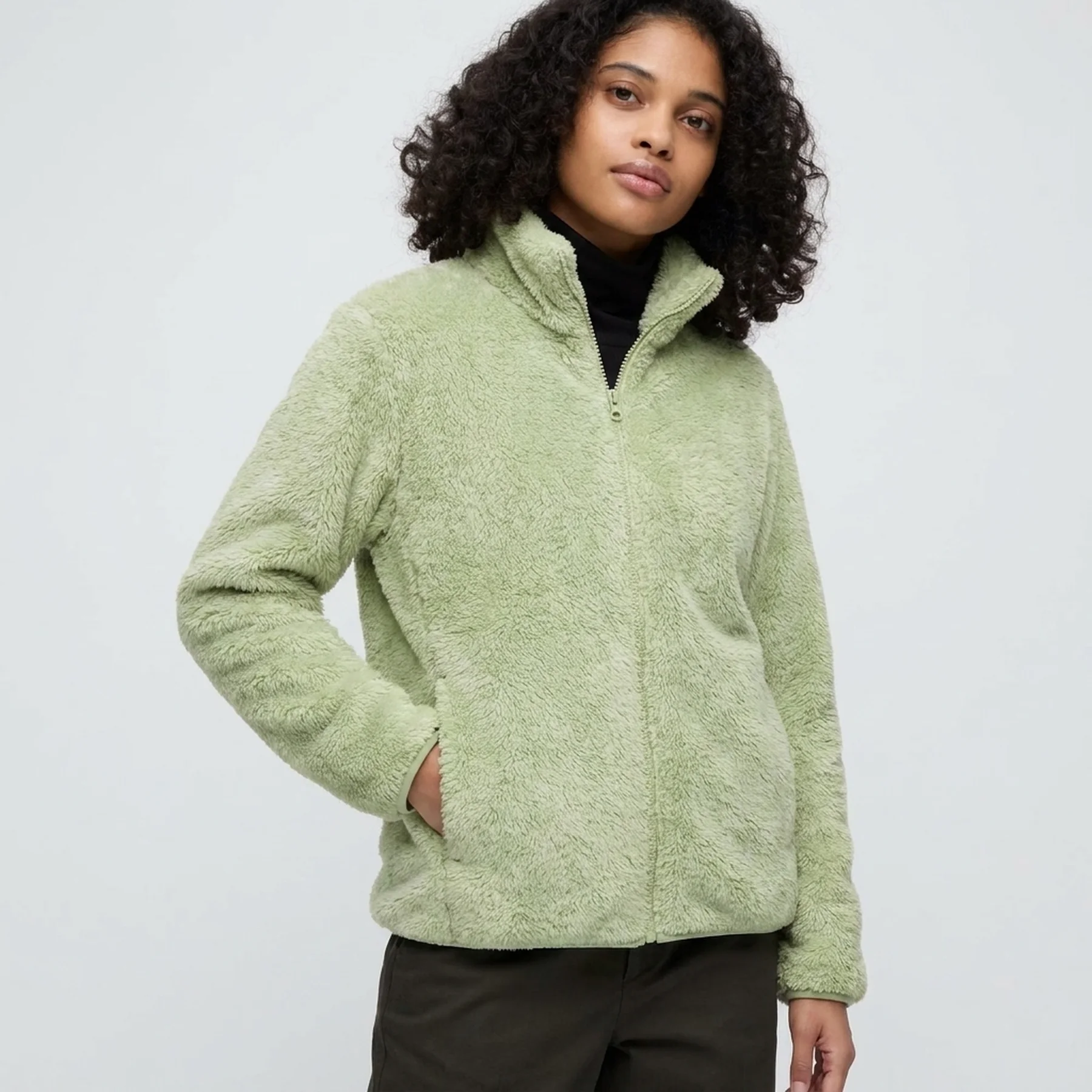 Куртка на блискавці UNIQLO зі штучного хутра 1159831631