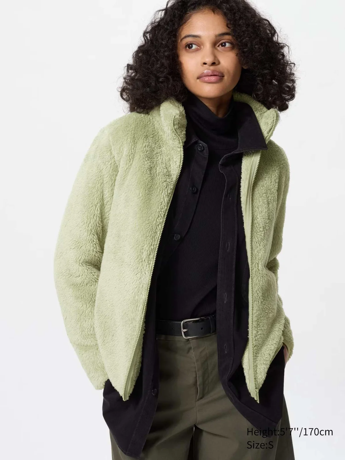 Куртка на блискавці UNIQLO зі штучного хутра 1159831631