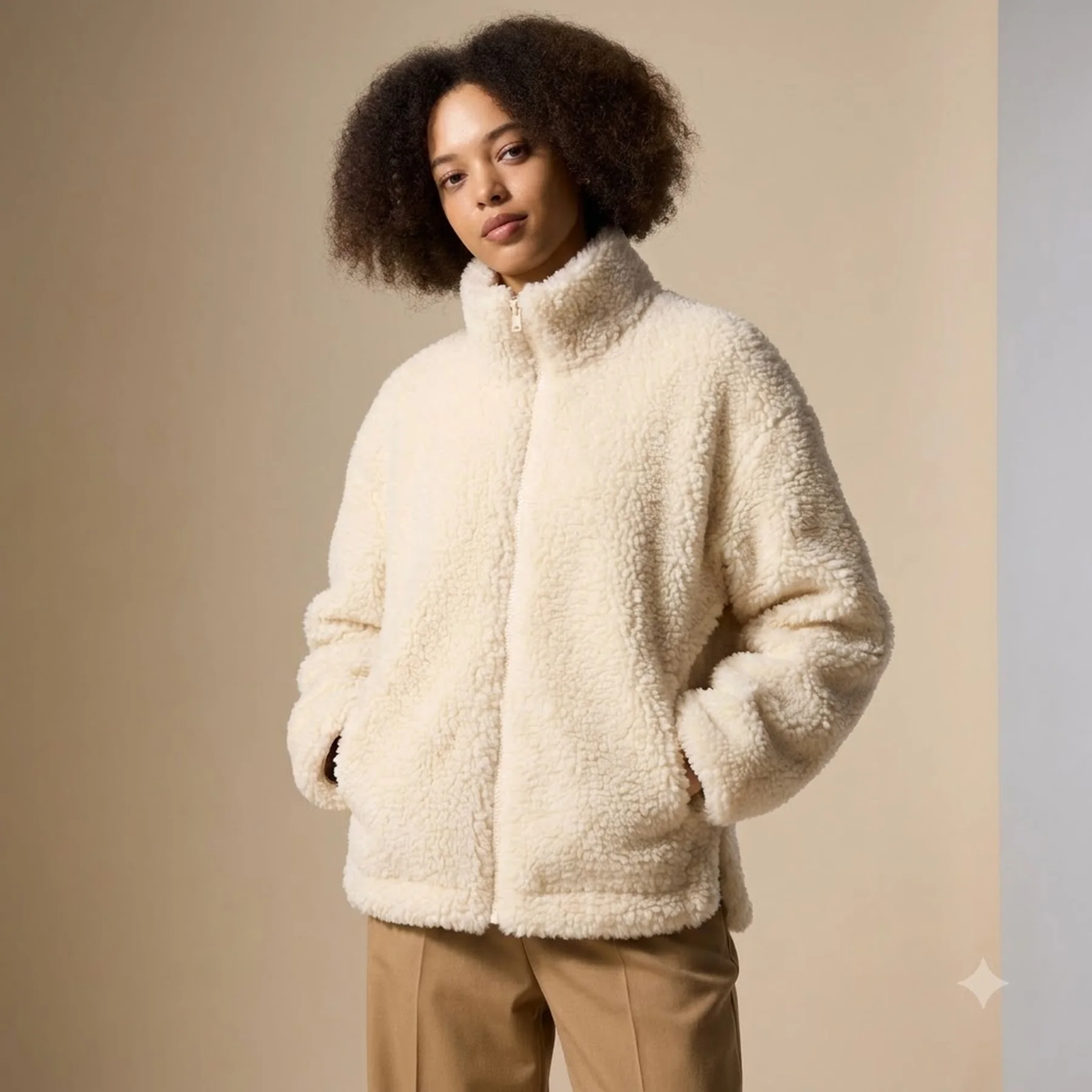 Куртка на блискавці UNIQLO зі штучного хутра 1159852027