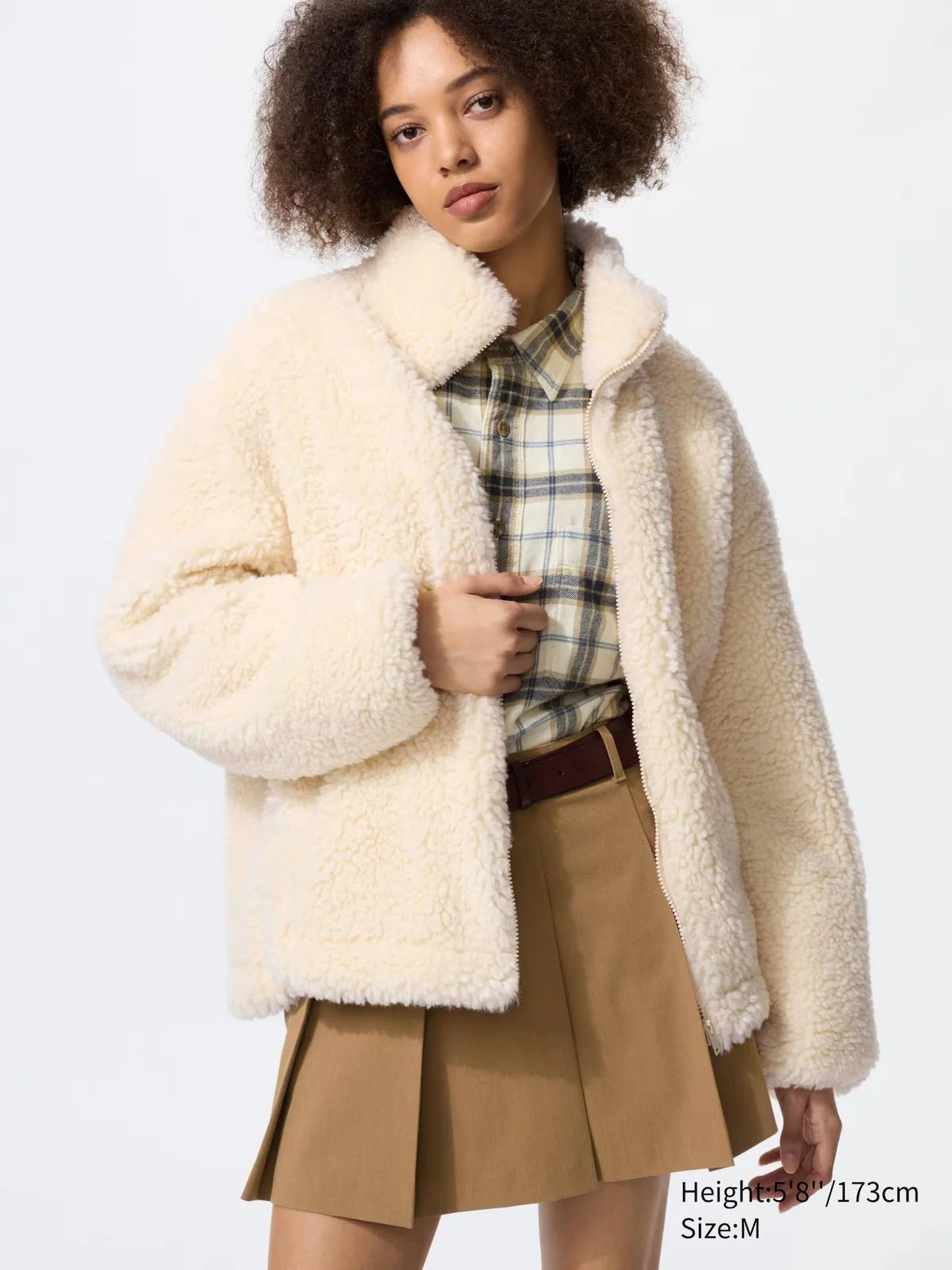 Куртка на блискавці UNIQLO зі штучного хутра 1159852027
